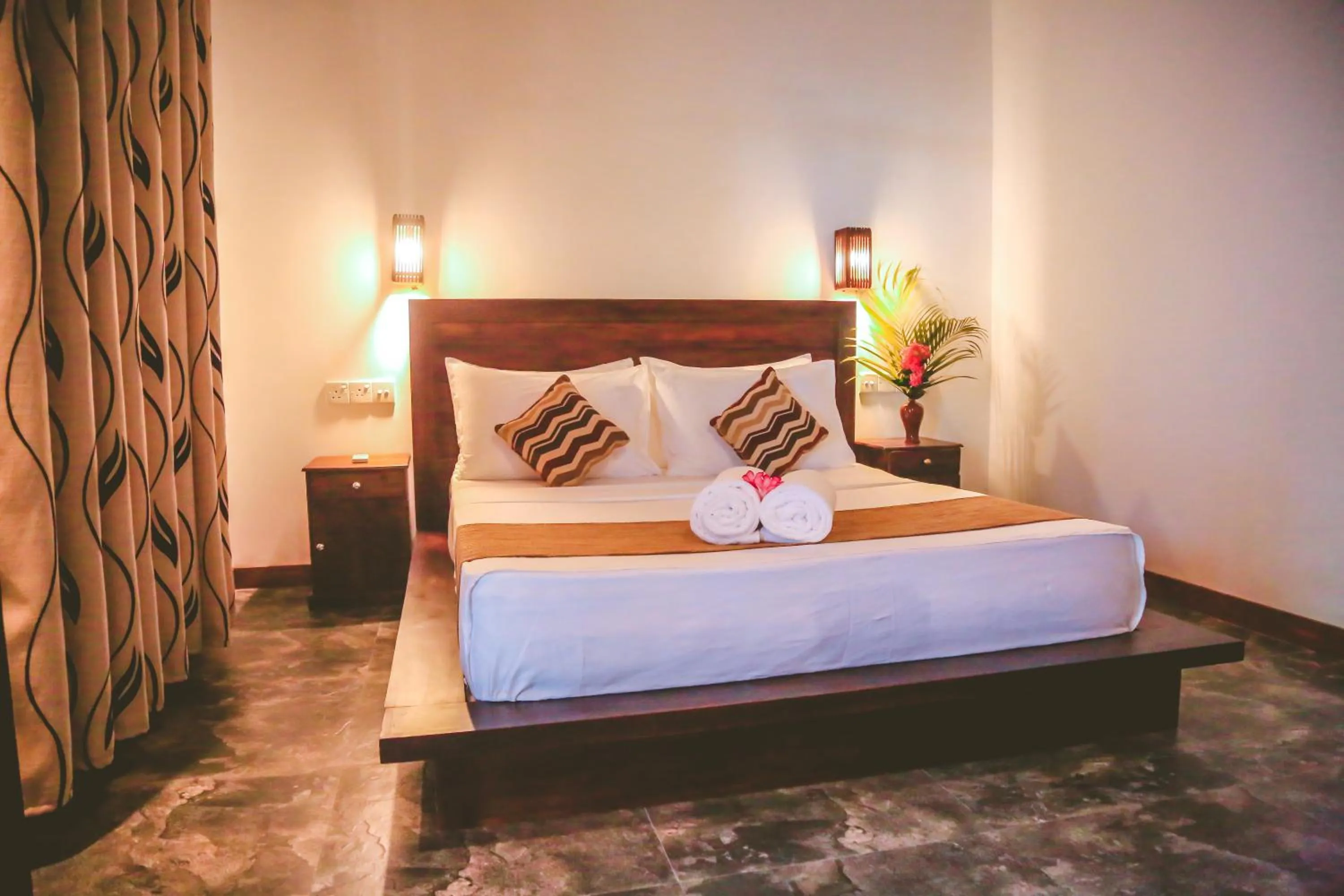 Bedroom, Bed in Villa Hiriketiya