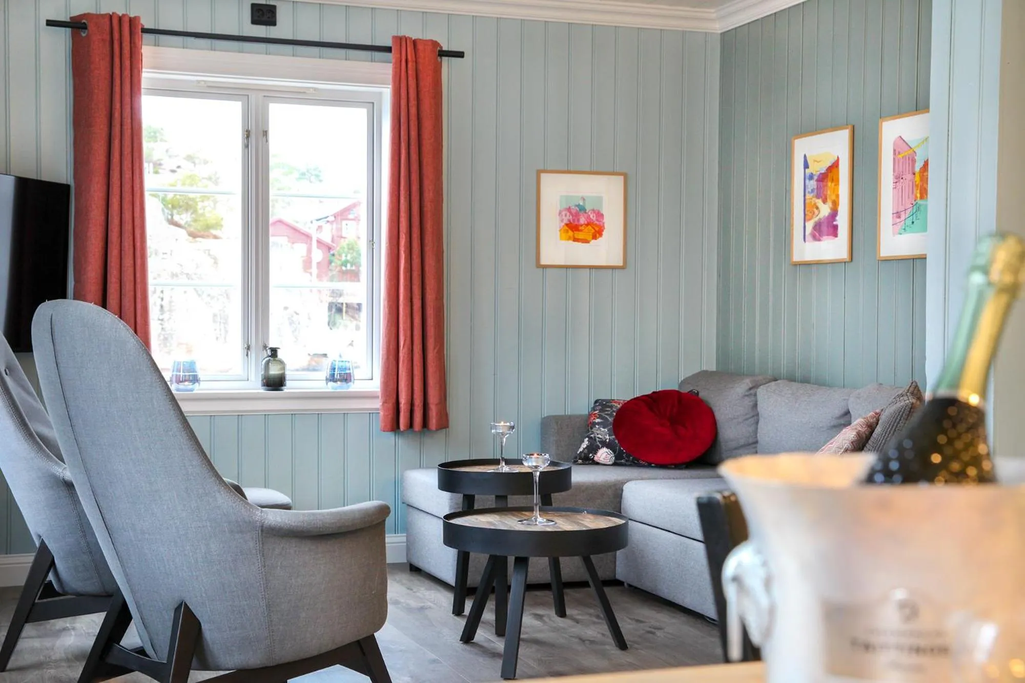 Living room in Hotel Lyngørporten