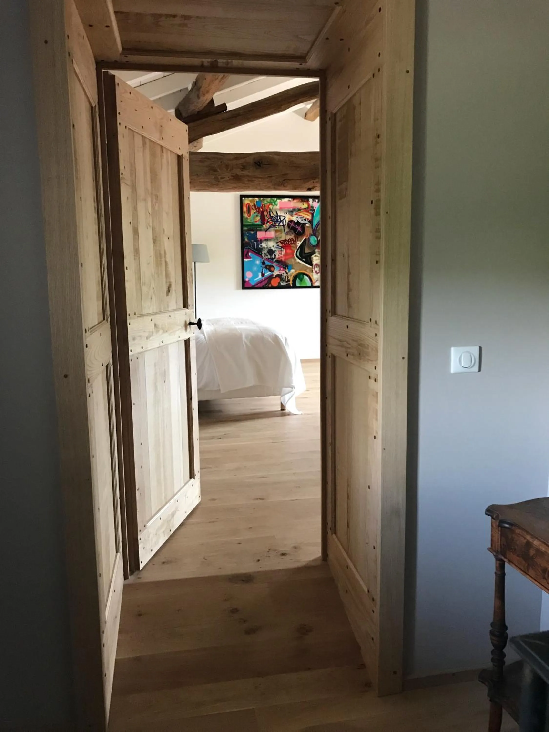 Bedroom, Bed in Chambres d'hôtes Vers la Croix