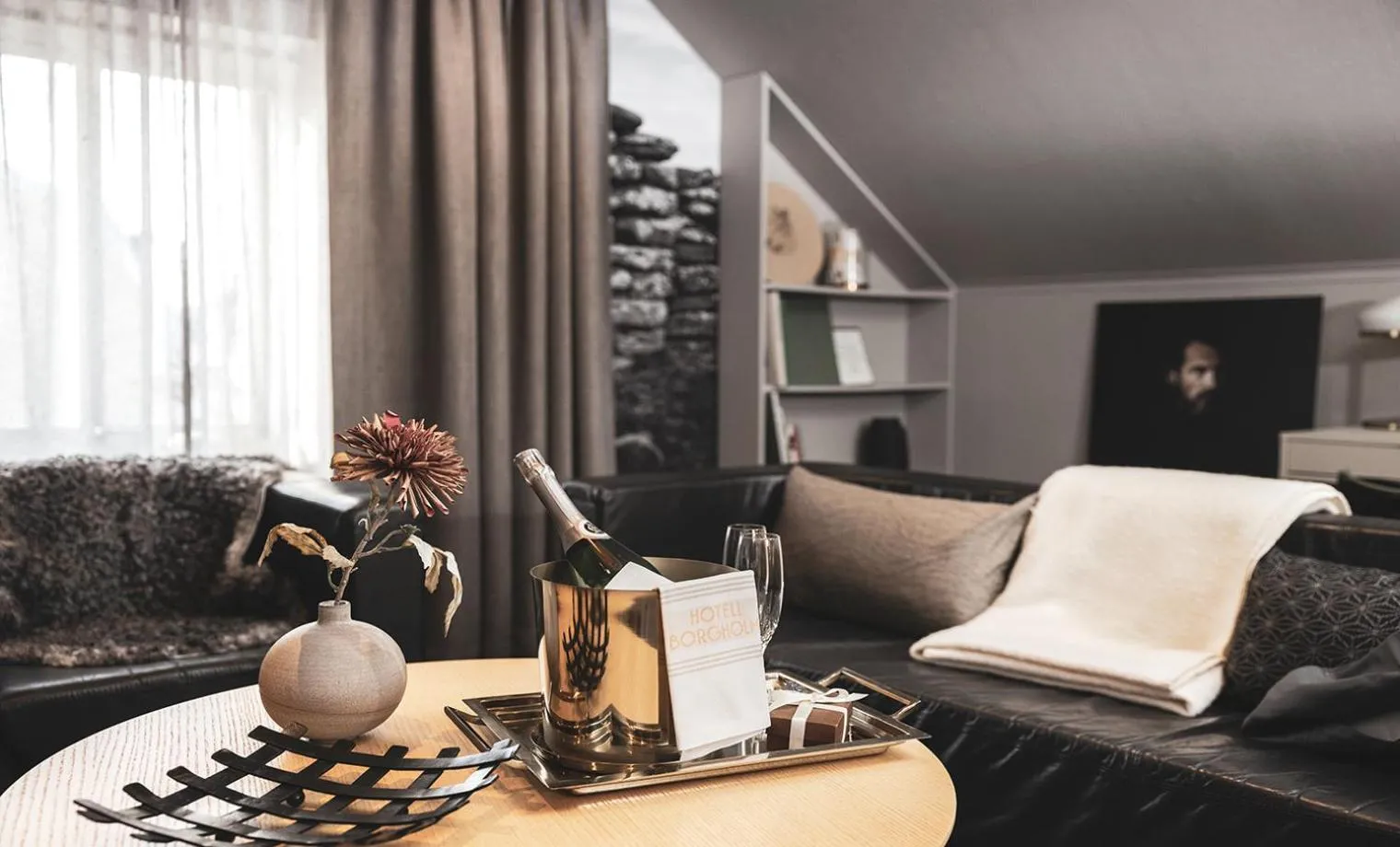 Living room in Hotell Borgholm