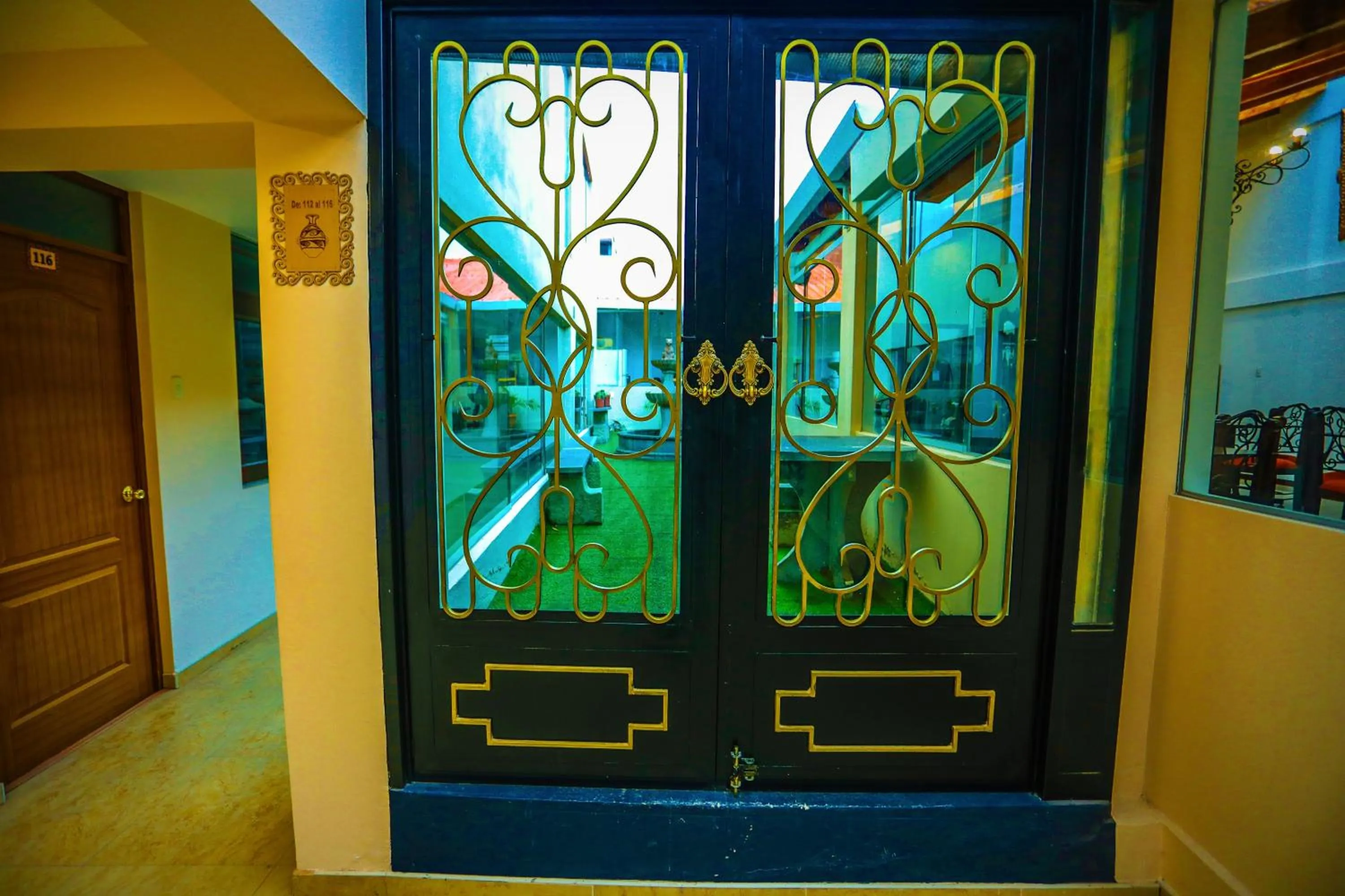 Patio in Hotel Kapac Inn-San Blas