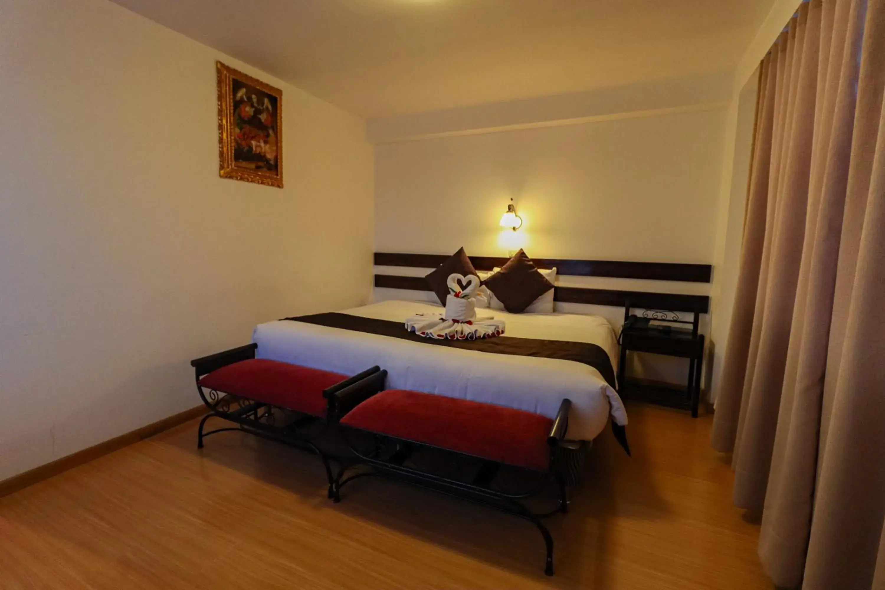 Bed in Hotel Kapac Inn-San Blas Bed in Hotel Kapac Inn-San Blas