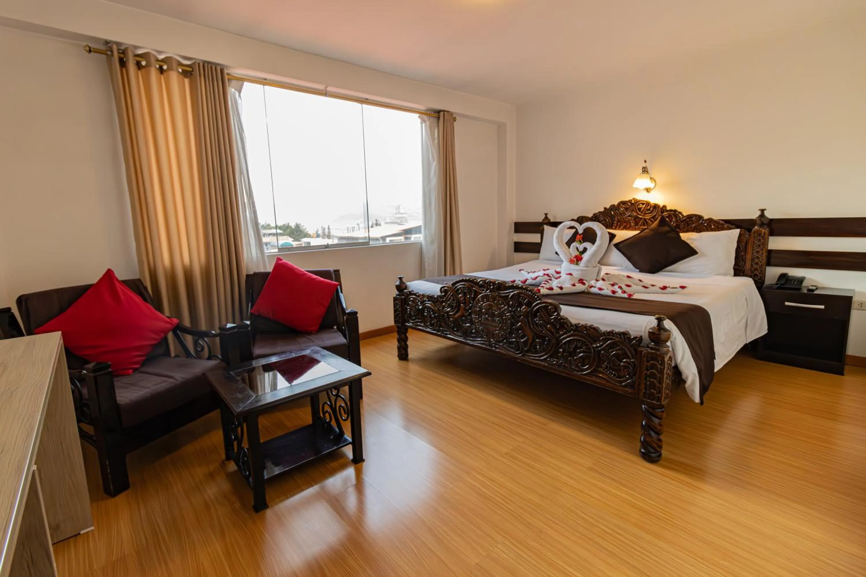 Bed in Hotel Kapac Inn-San Blas