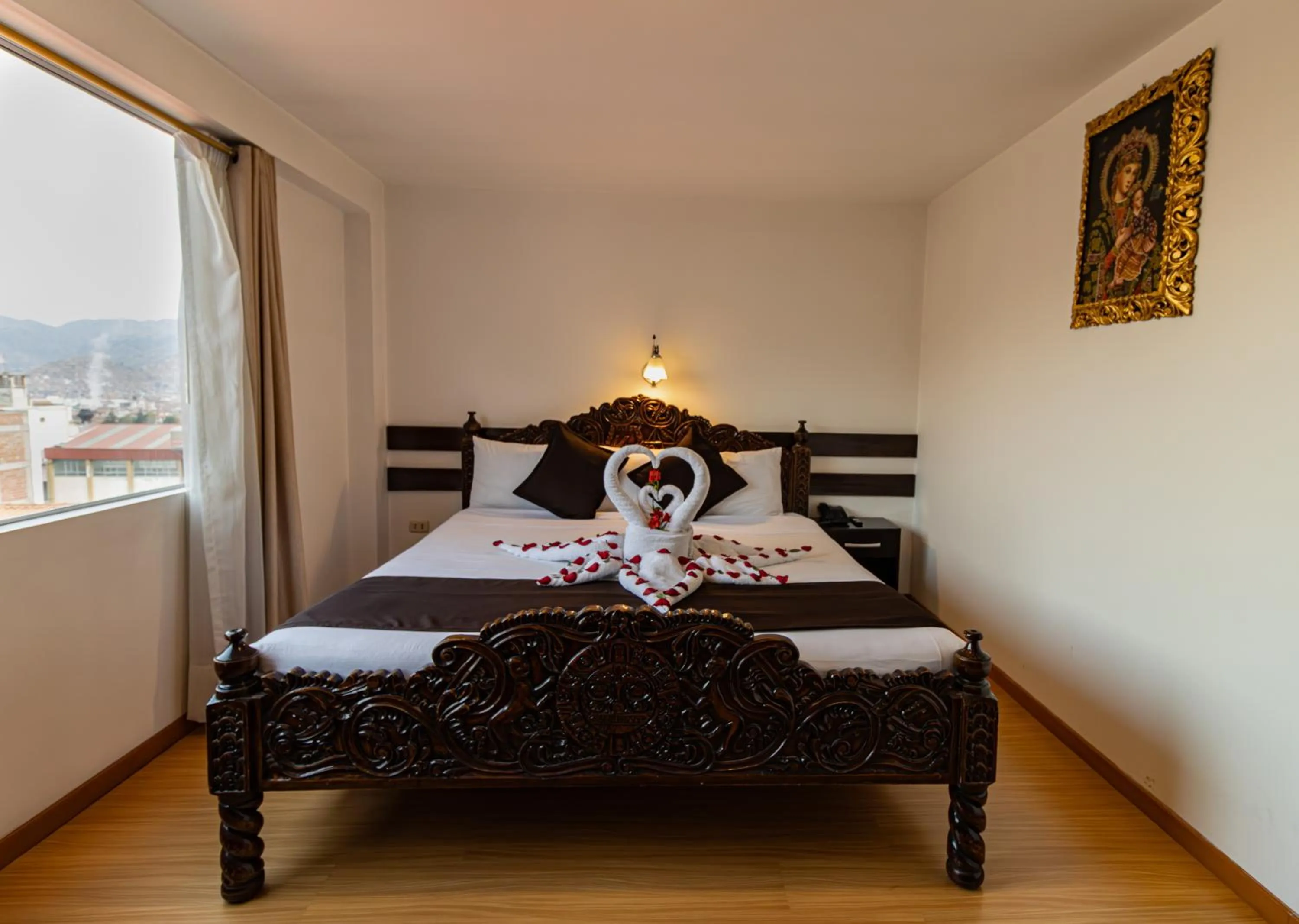 Bed in Hotel Kapac Inn-San Blas