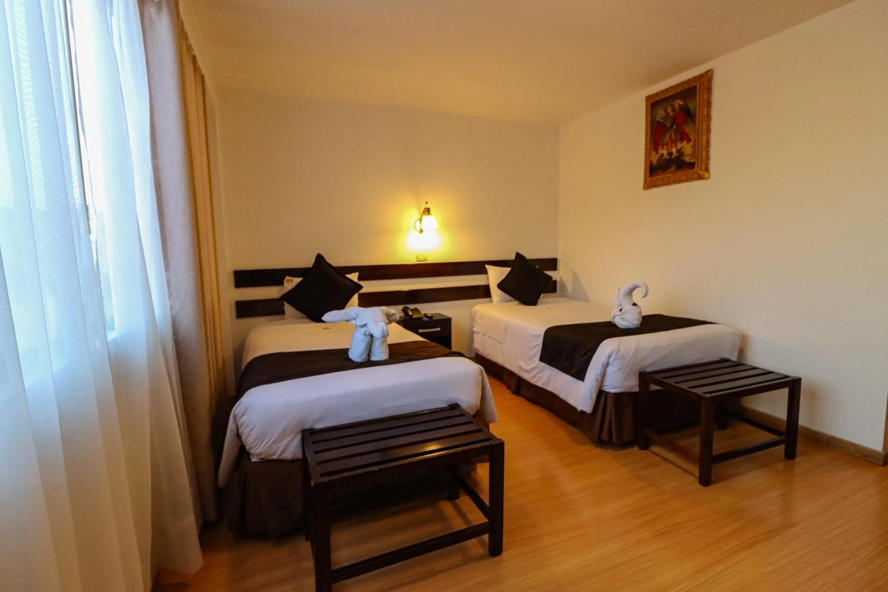 Bed in Hotel Kapac Inn-San Blas