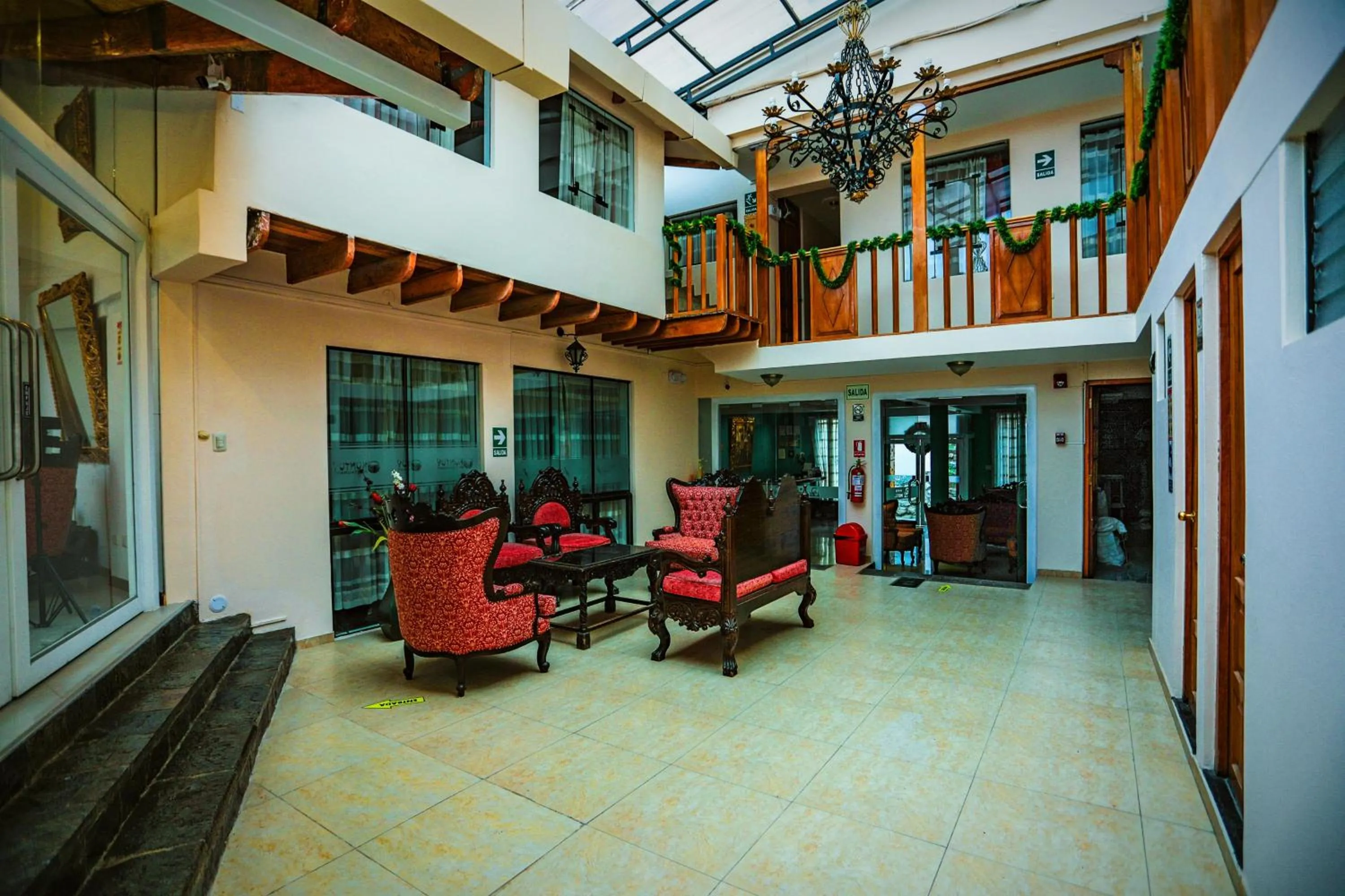 Patio in Hotel Kapac Inn-San Blas