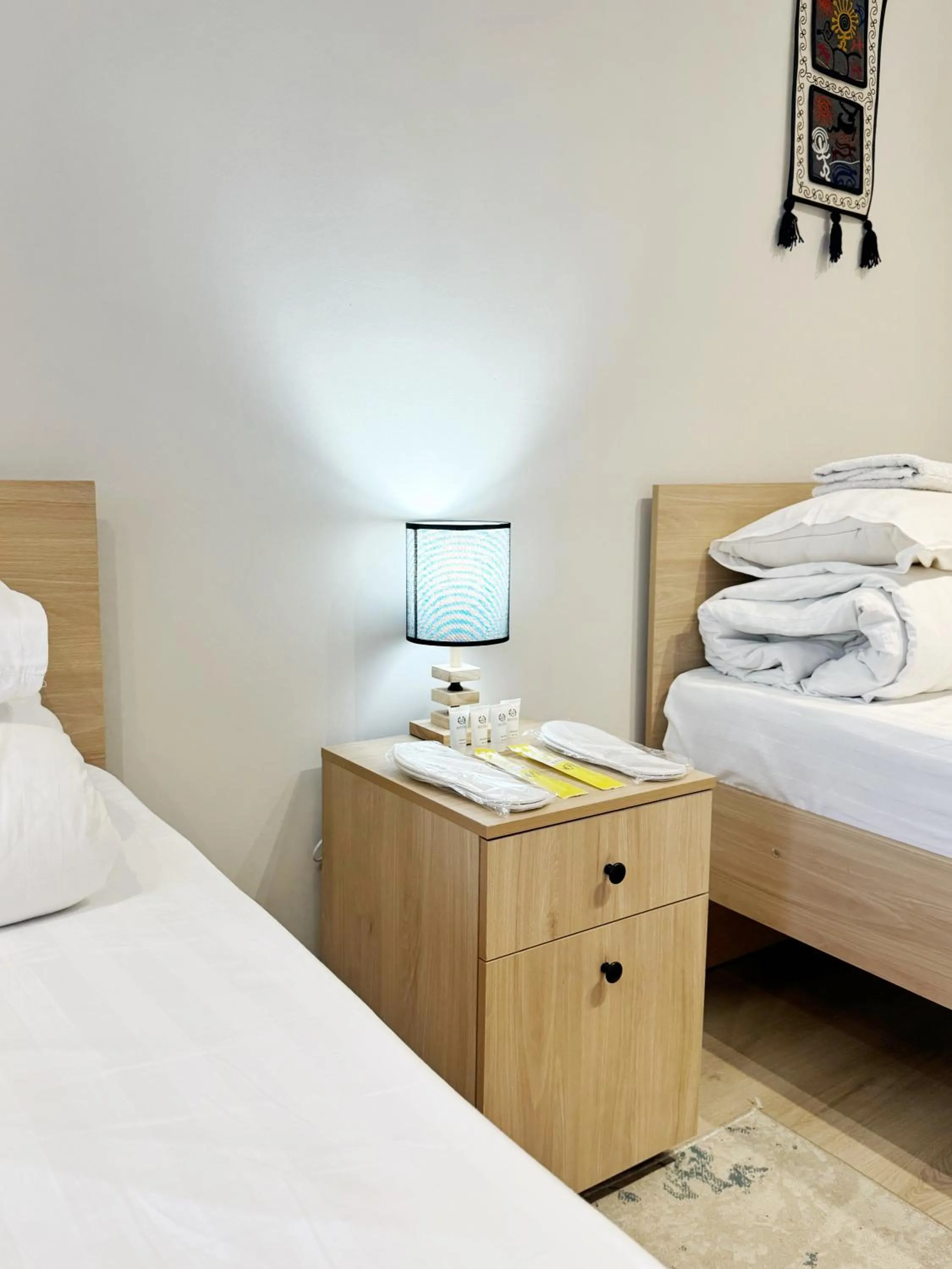 towels, Bed in Compass Hostel