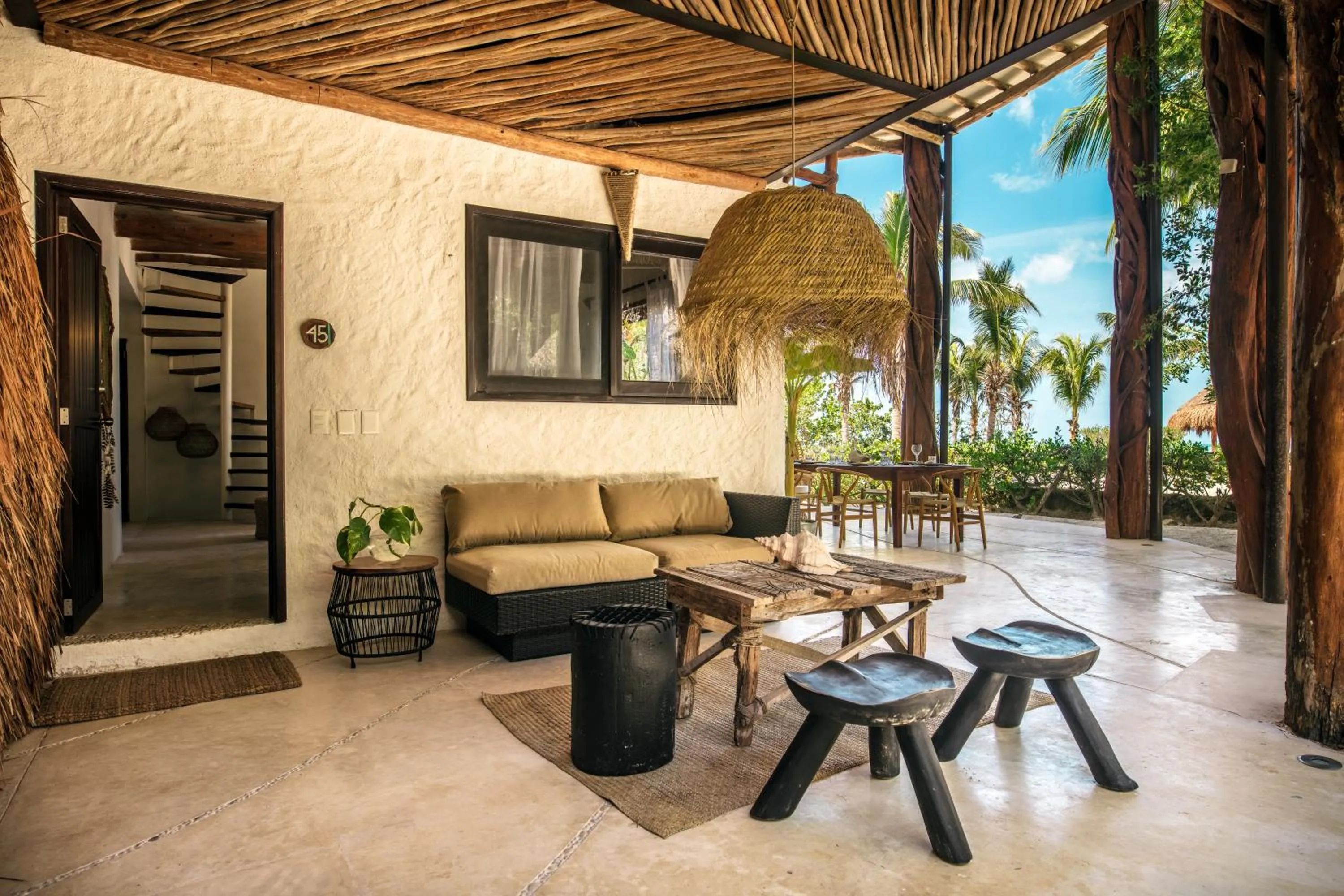 Patio in Hotel Villas Flamingos