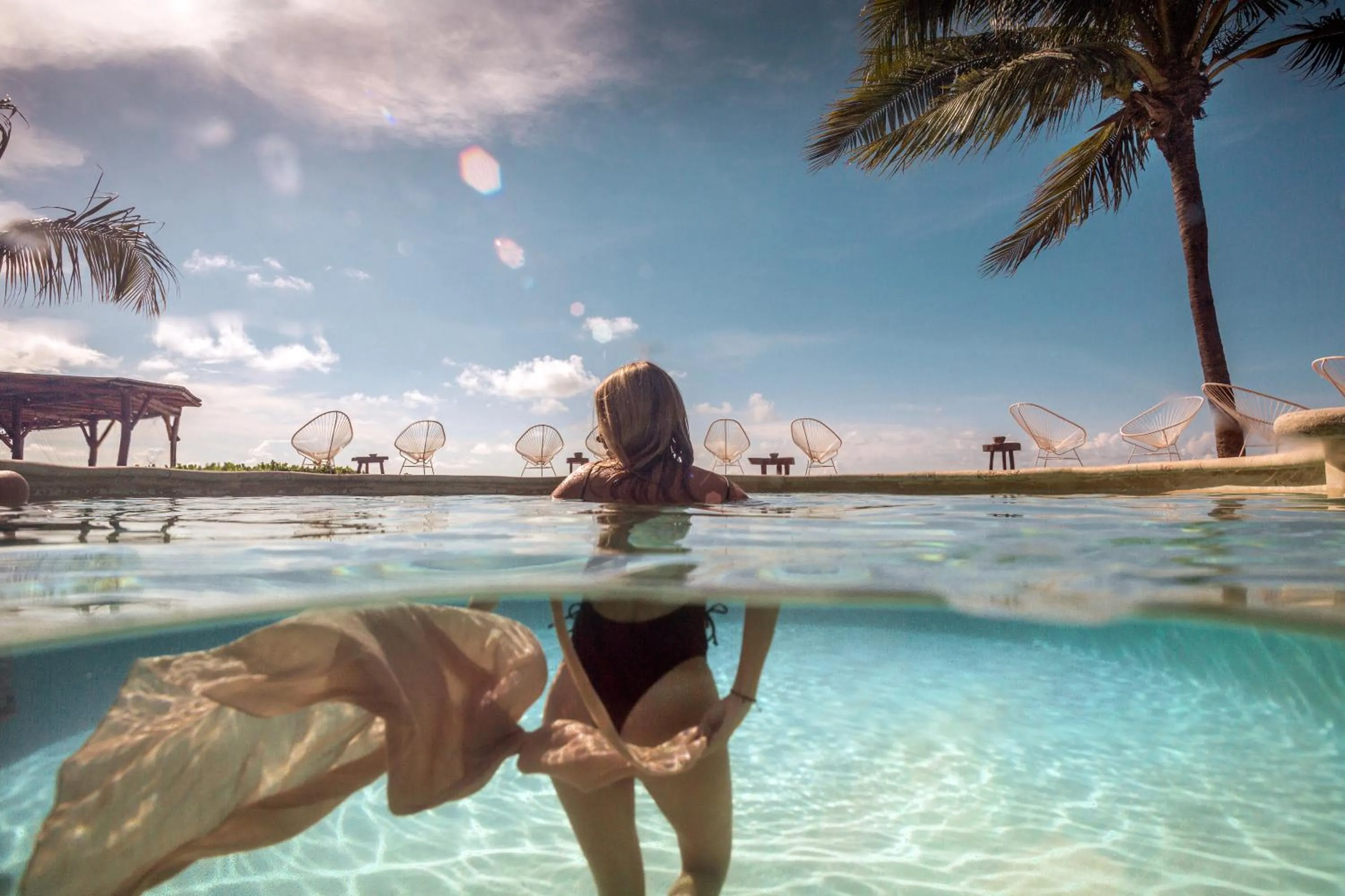 Swimming pool in Hotel Villas Flamingos