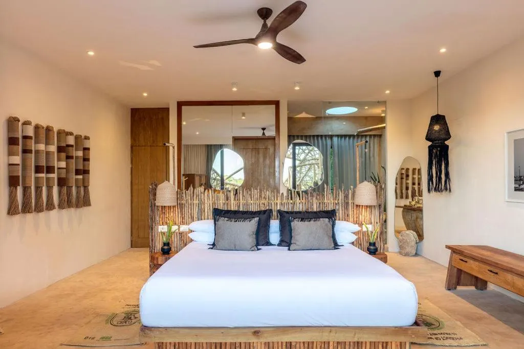 Bed in Hotel Villas Flamingos