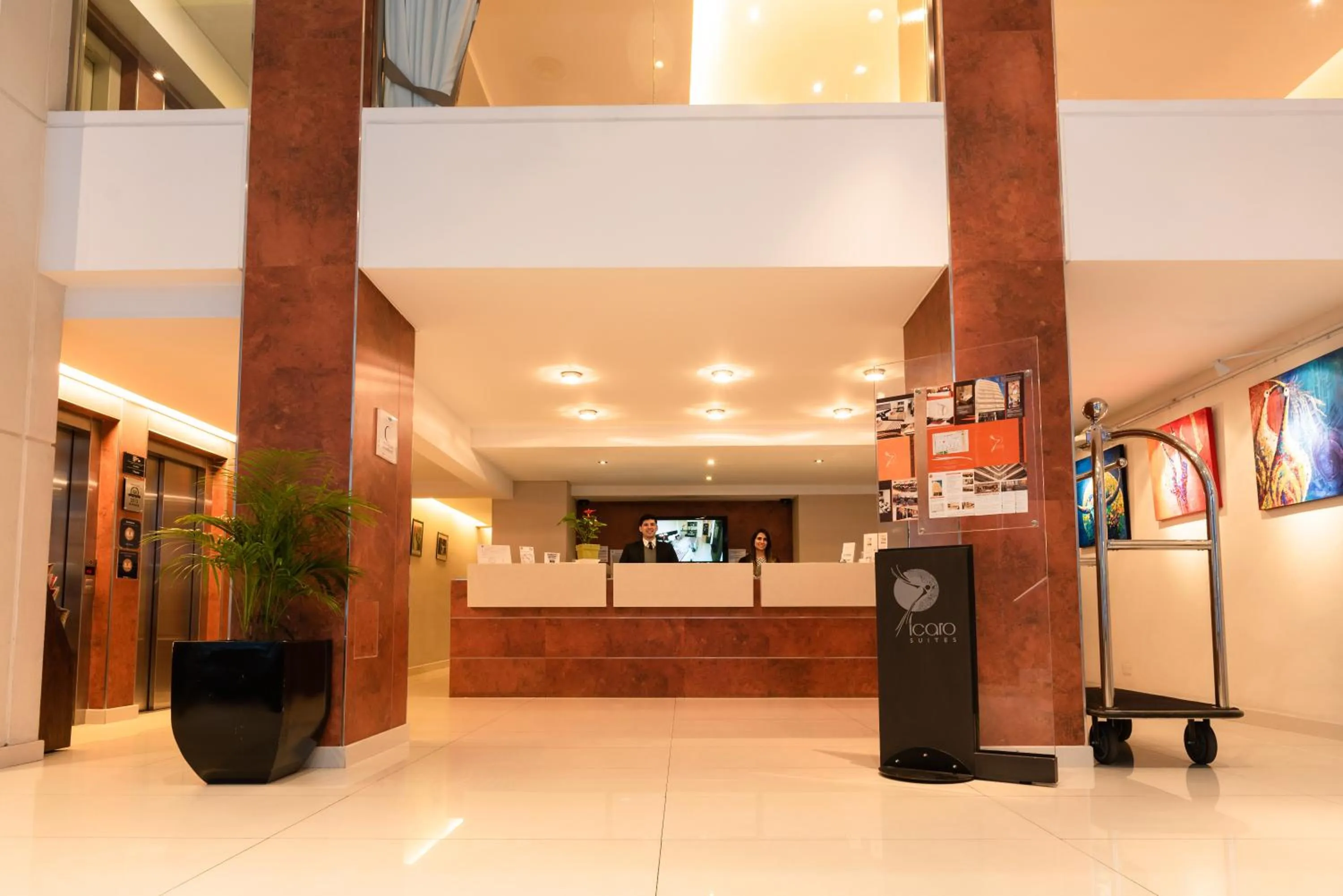 Lobby or reception in Icaro Suites