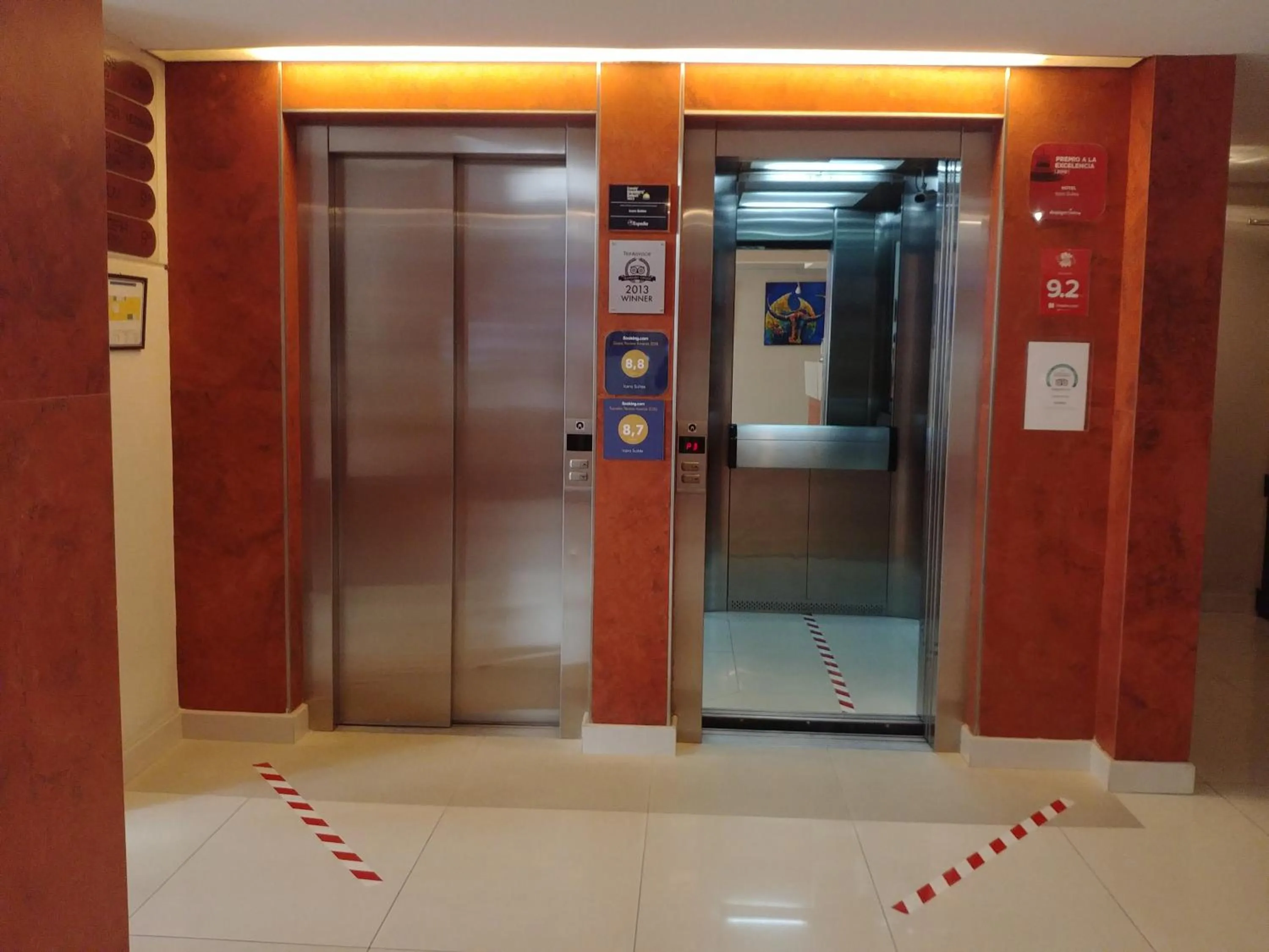 elevator in Icaro Suites