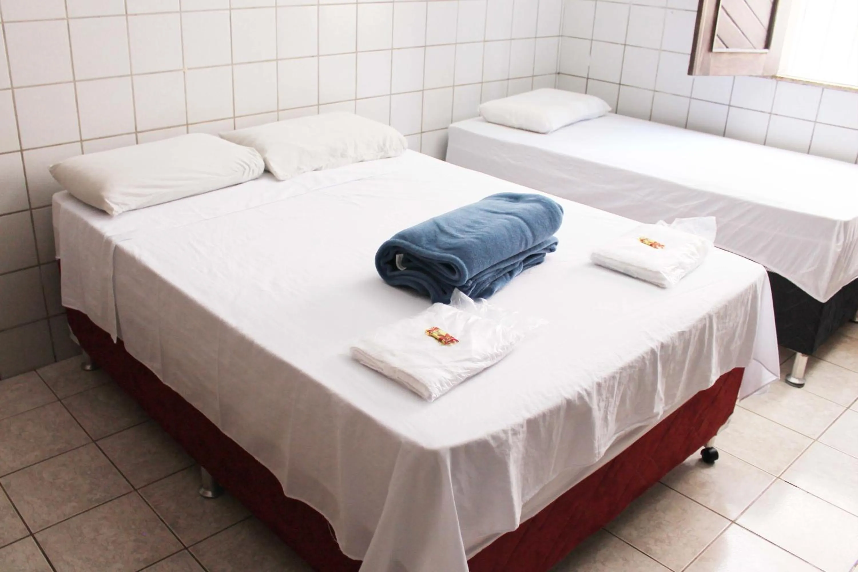 Bed in Hotel Pousada Farol da Praia