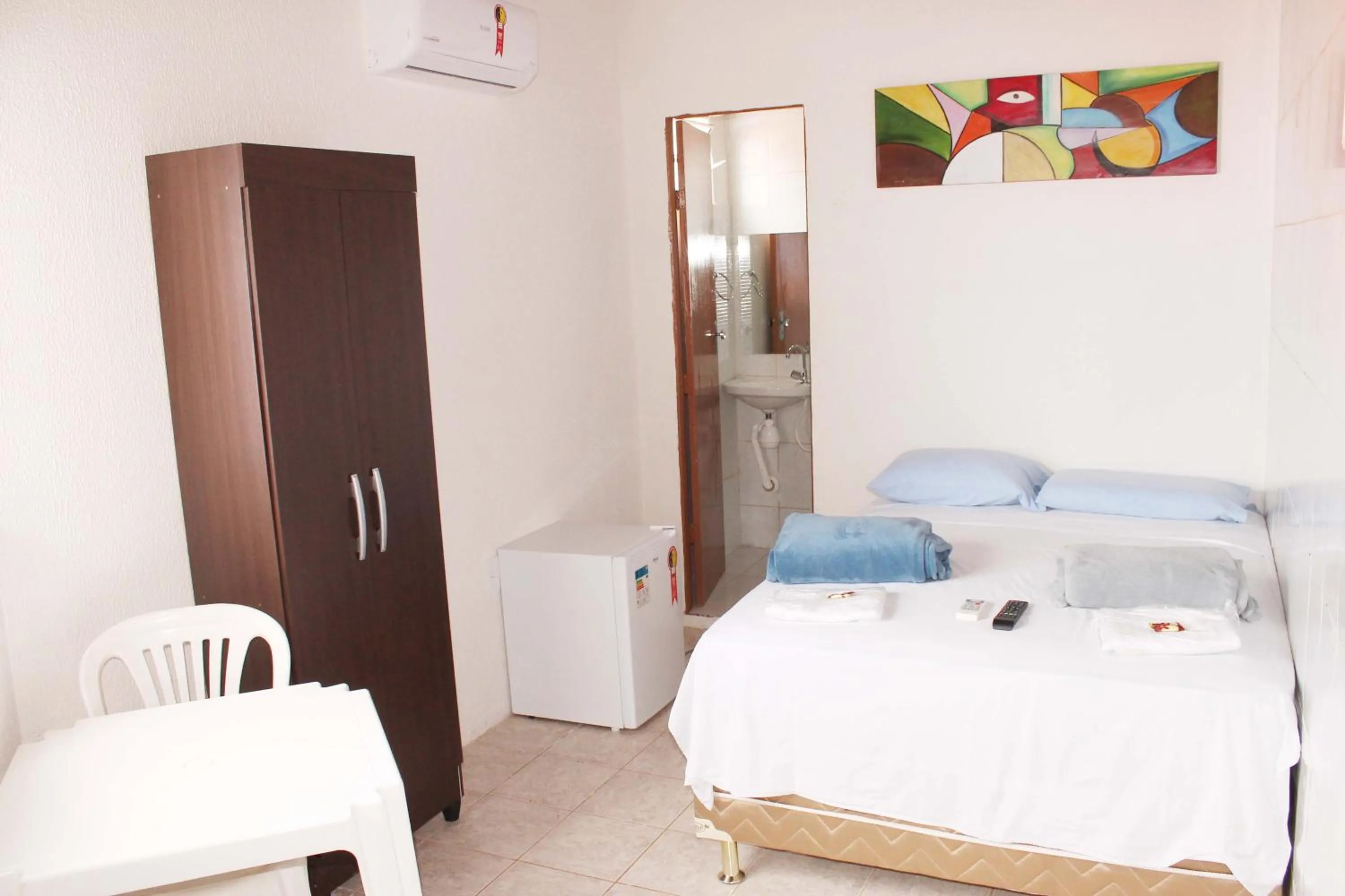 Bed in Hotel Pousada Farol da Praia