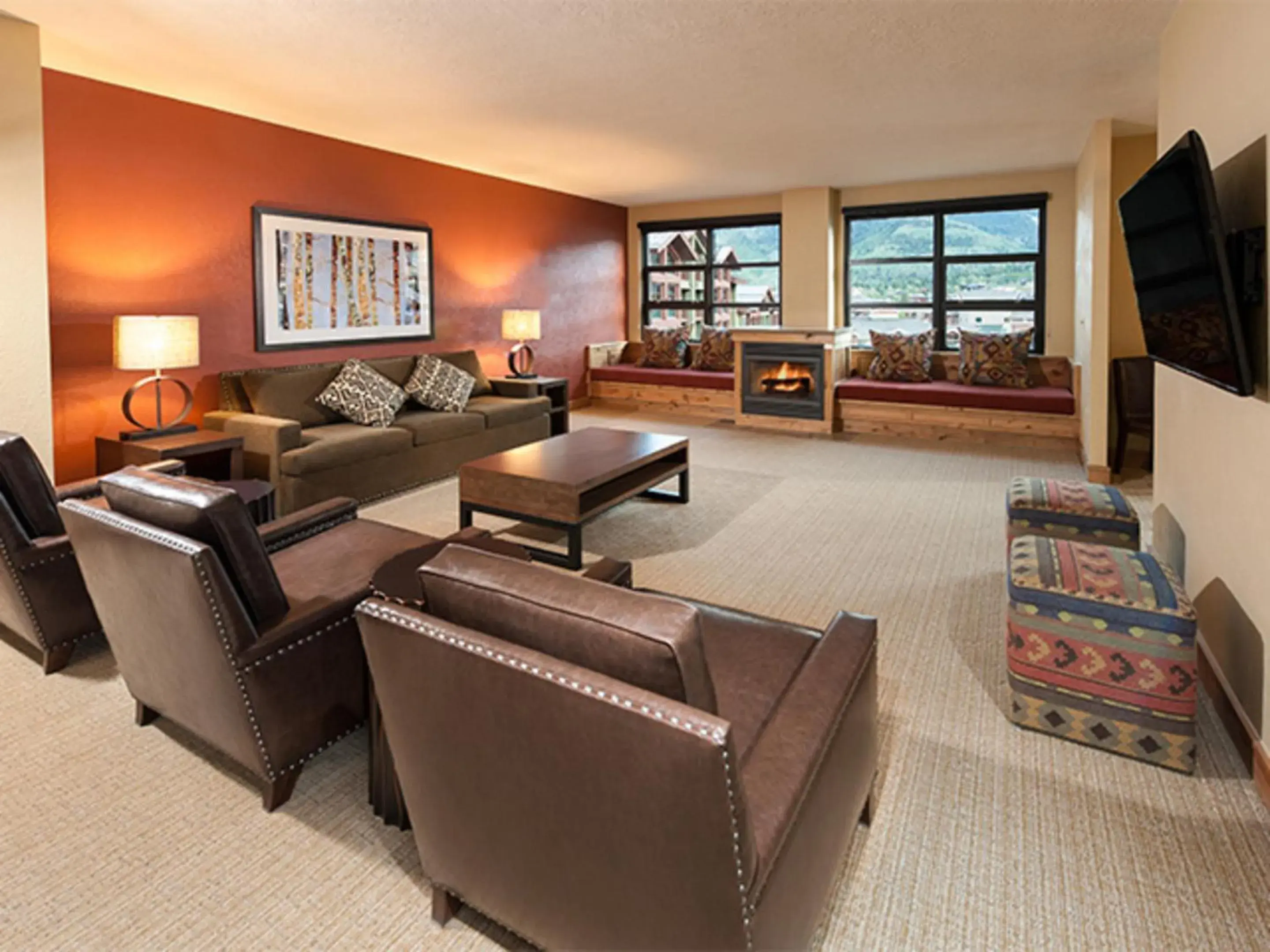 Living room, Seating Area in Grand Summit Lodge Park City - Canyons Village