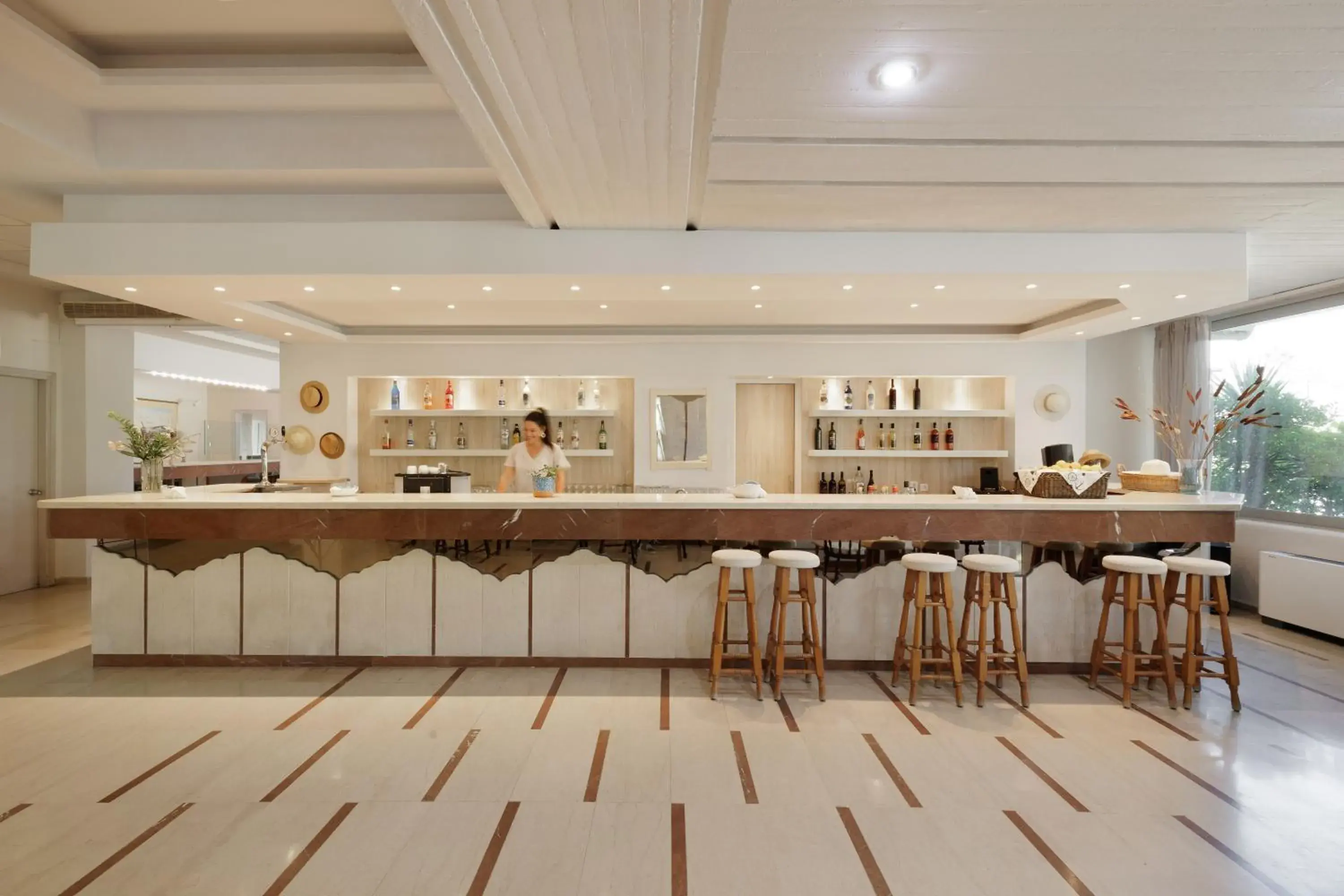 Lounge or bar in Livadi Nafsika Hotel - Adults Only Lounge or bar in Livadi Nafsika Hotel - Adults Only