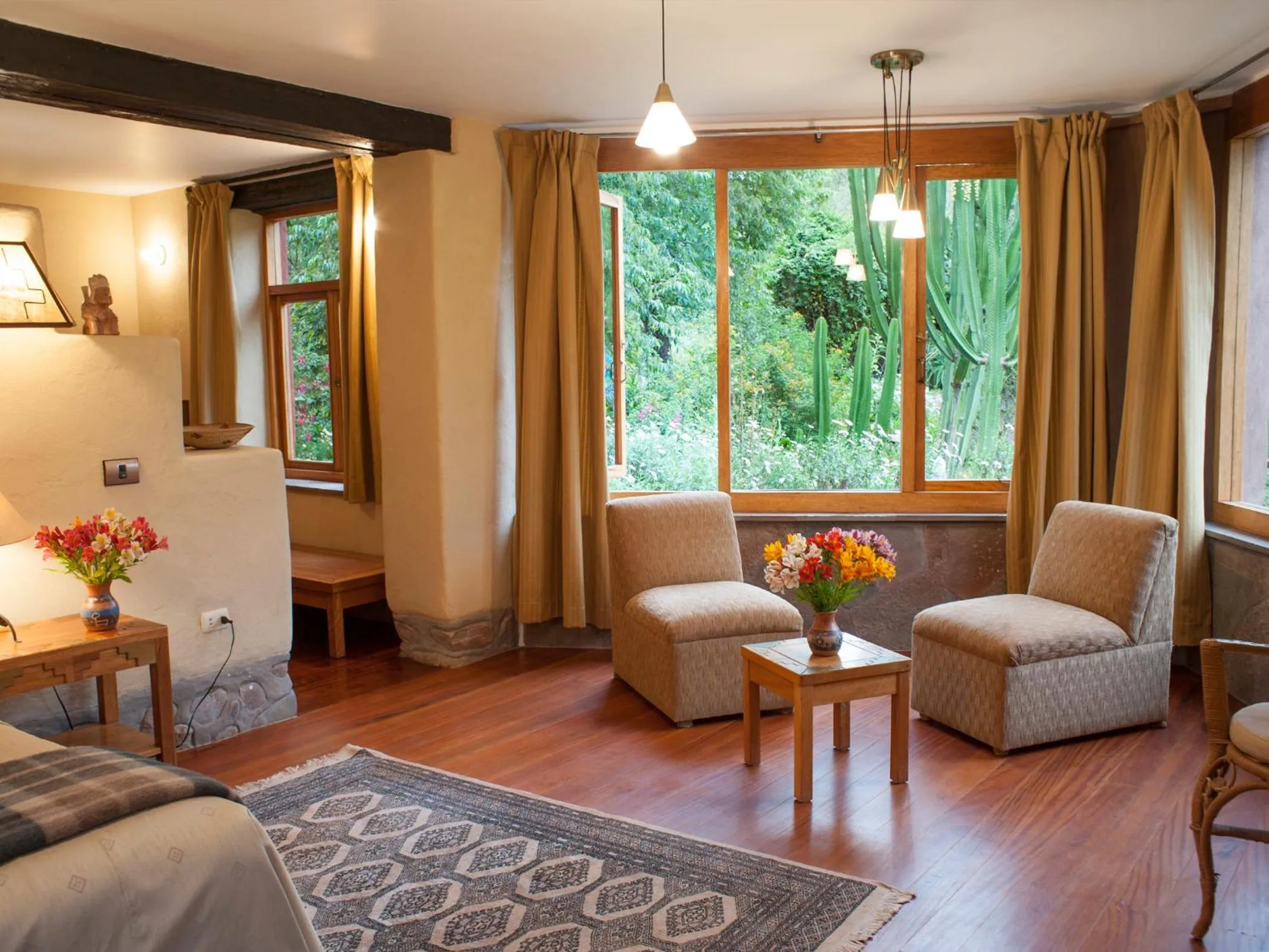 Seating area in Willka T'ika