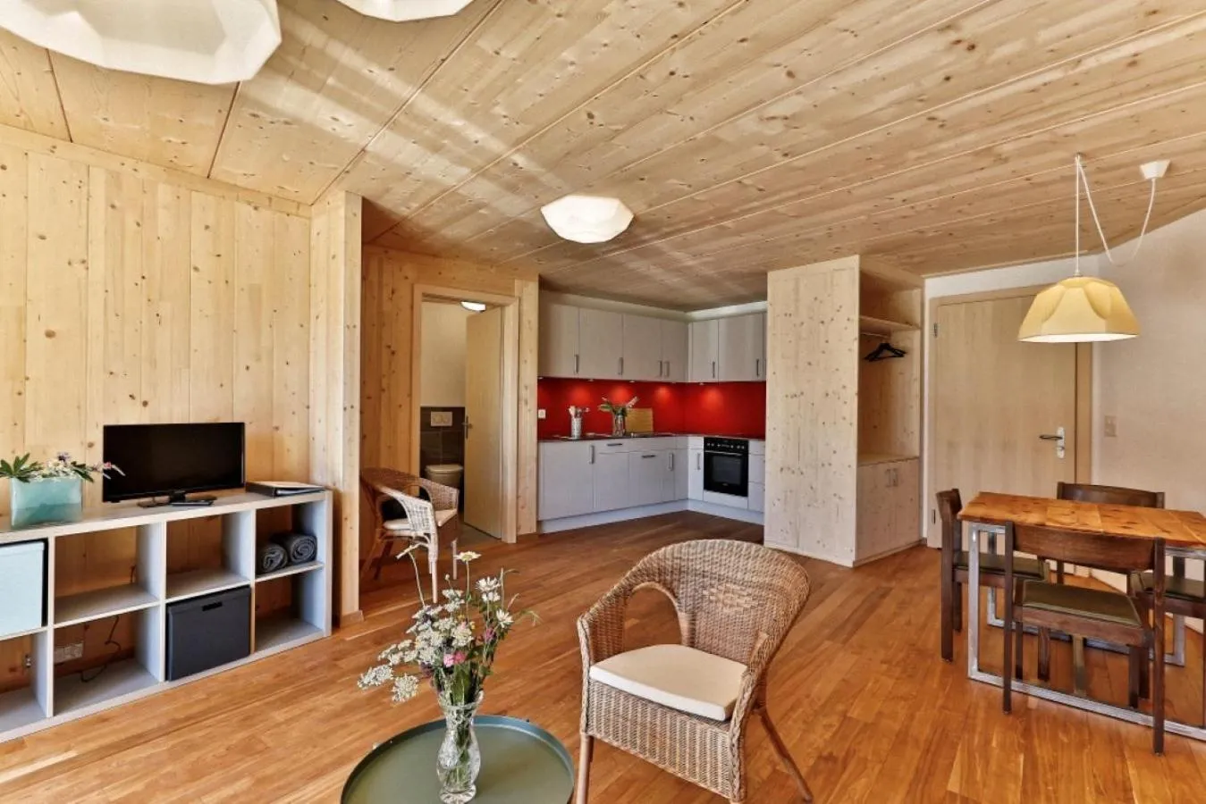 Kitchen or kitchenette in BerglandHof Hotel Ernen