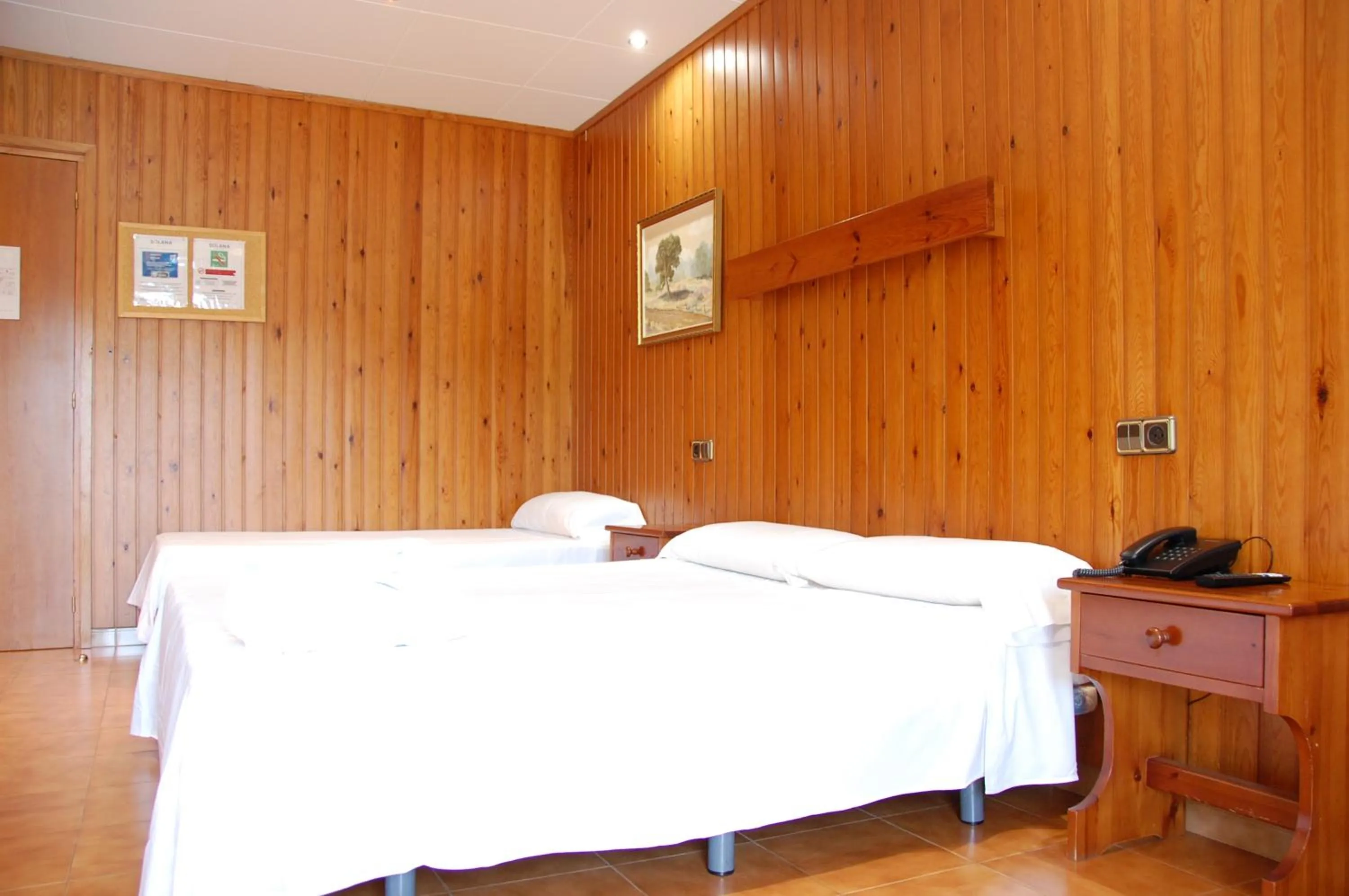 Bed in Hotel Solana del Ter