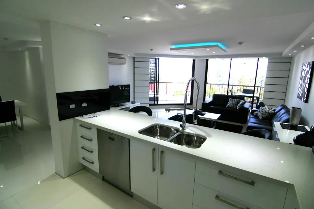 Kitchen or kitchenette in Genesis Apartments by Gold Coast Premium