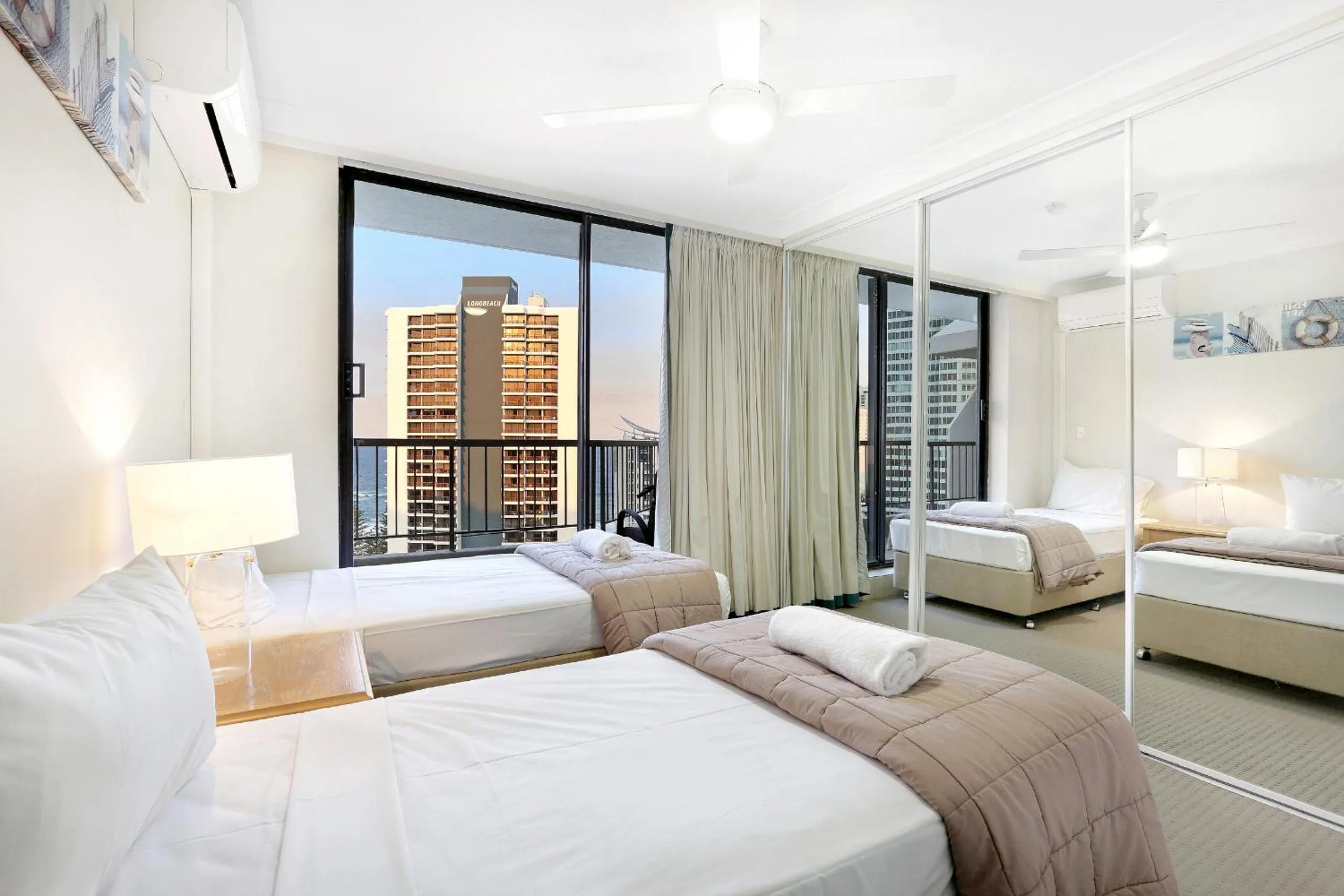 Bed in Genesis Apartments by Gold Coast Premium