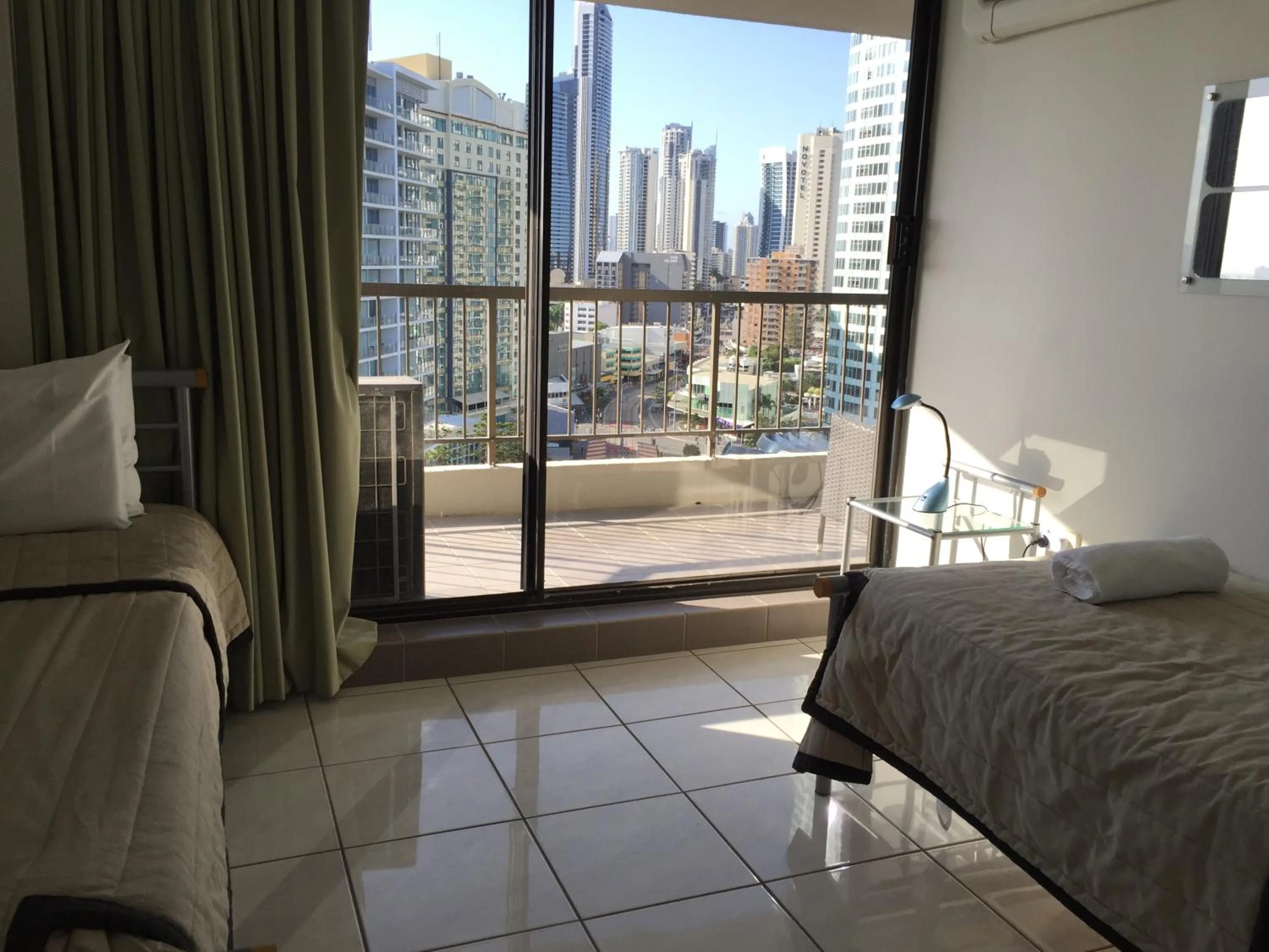 Bedroom, Bed in Genesis Apartments by Gold Coast Premium