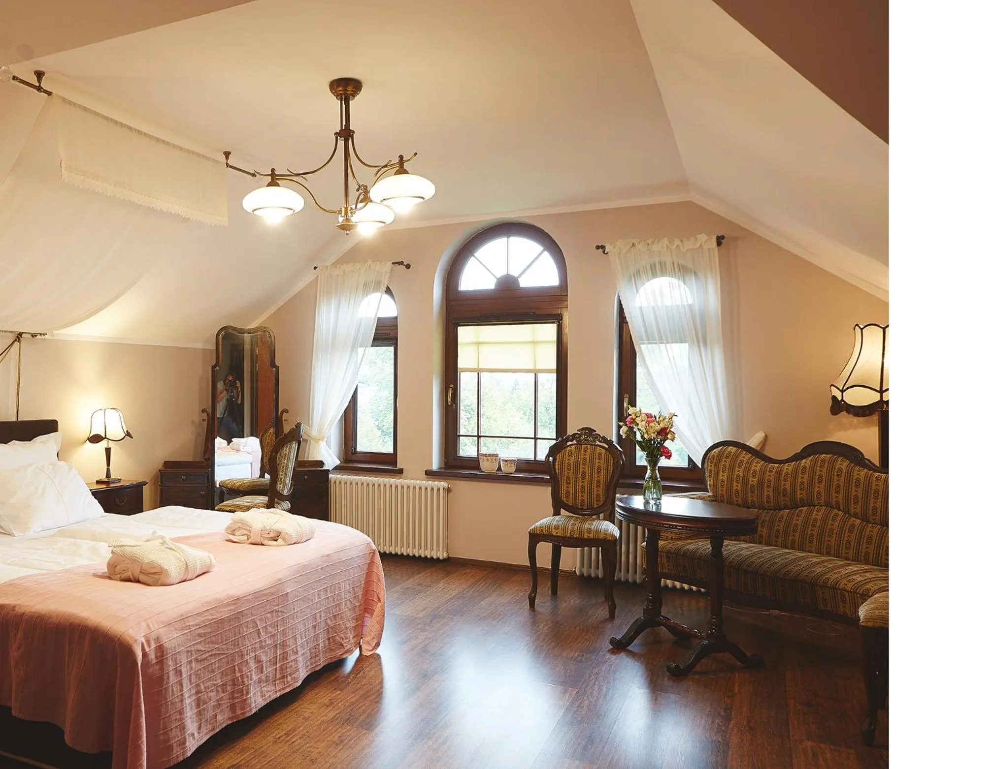 Photo of the whole room, Bed in Pensjonat Pod Jemiołą