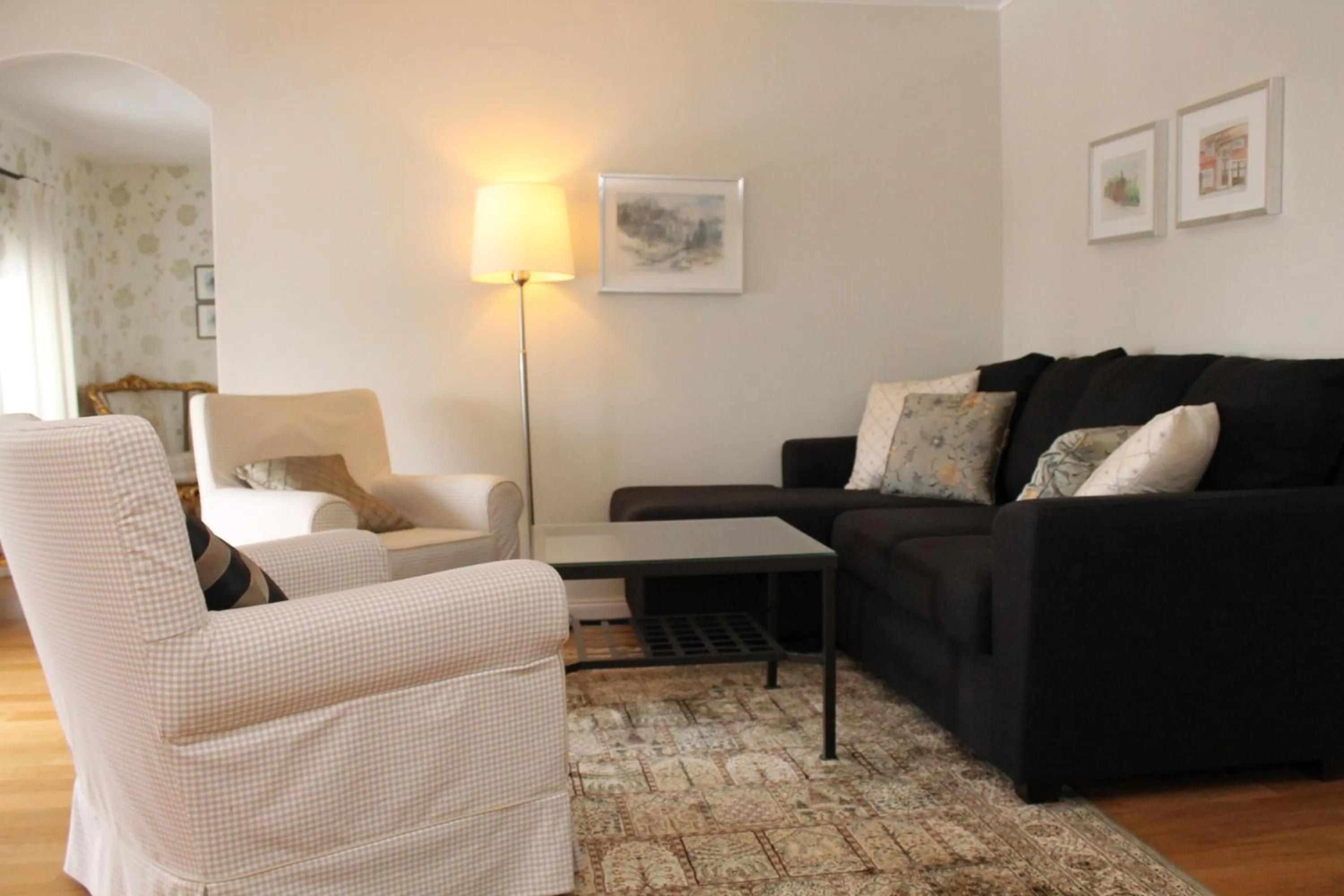 Living room in Lindesbergs Stadshotell