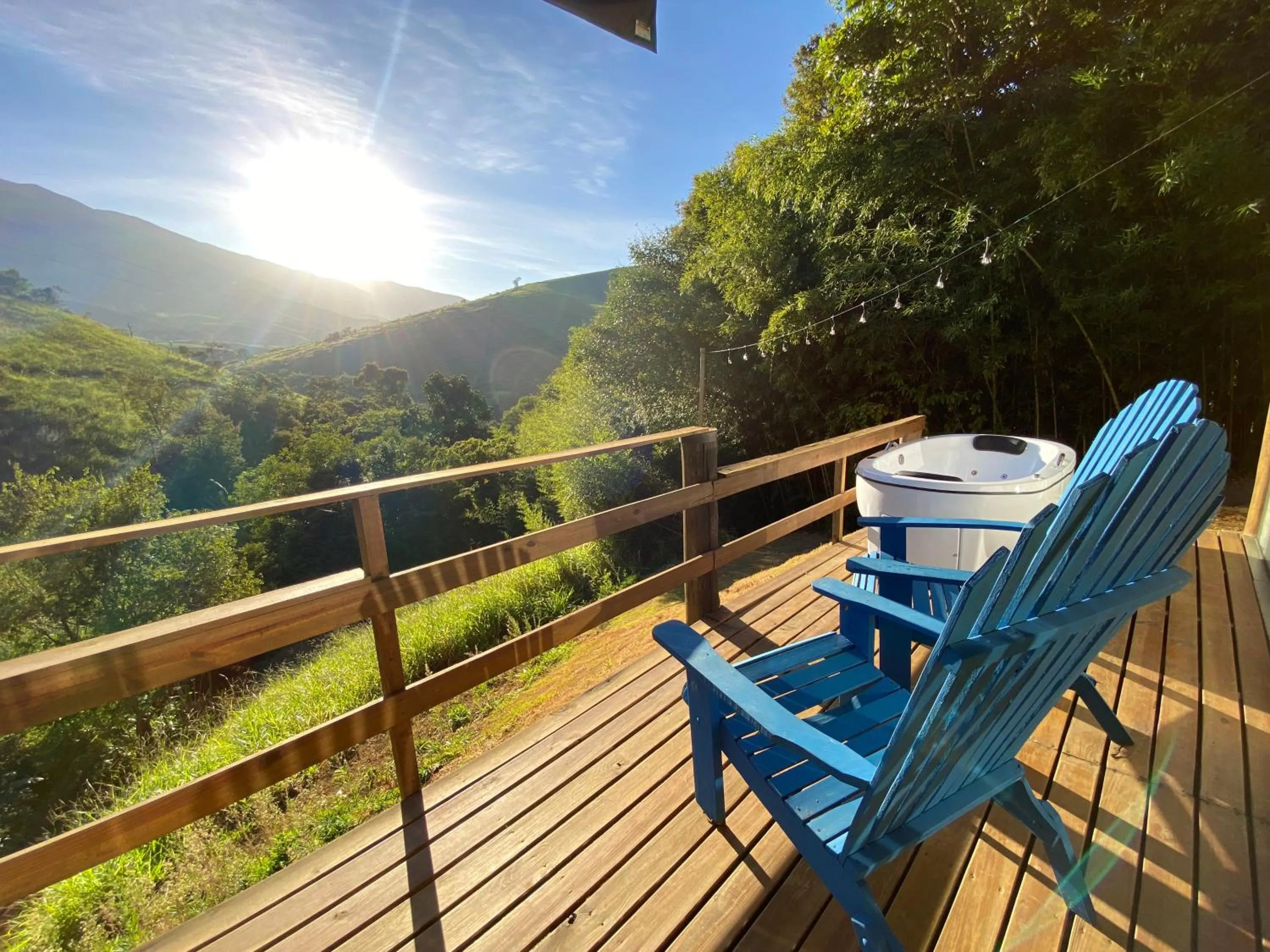 Balcony/Terrace in Pousada Sitio Barreirinha