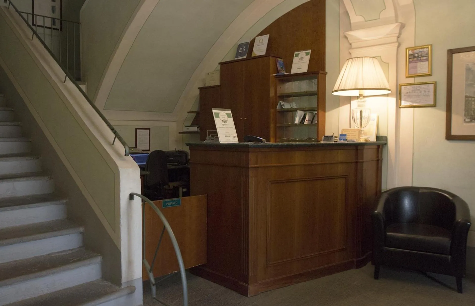 Lobby or reception in Hotel Portici