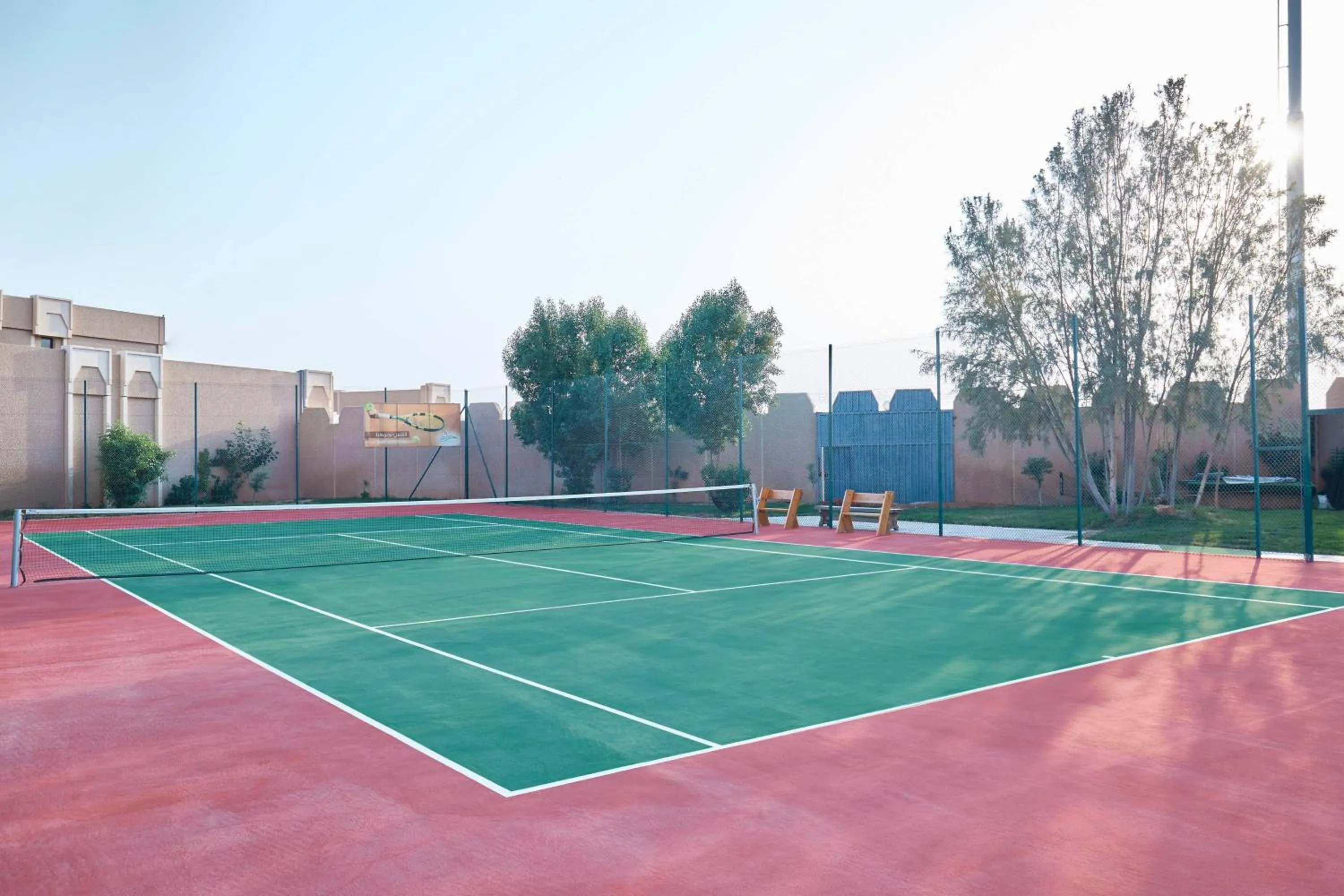 Tennis court in Riyadh Airport Marriott Hotel