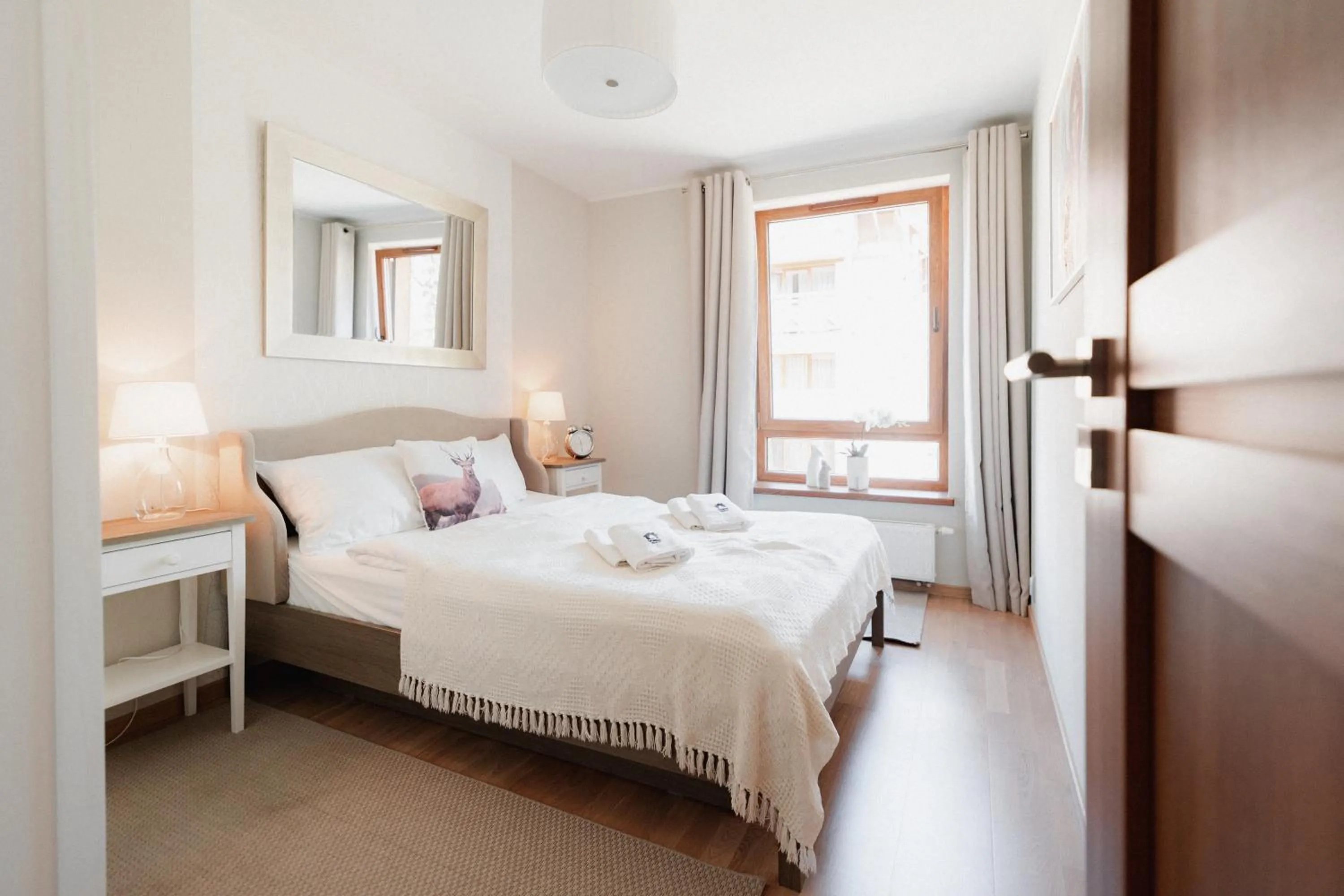 Bedroom, Bed in Sosnowe Tarasy
