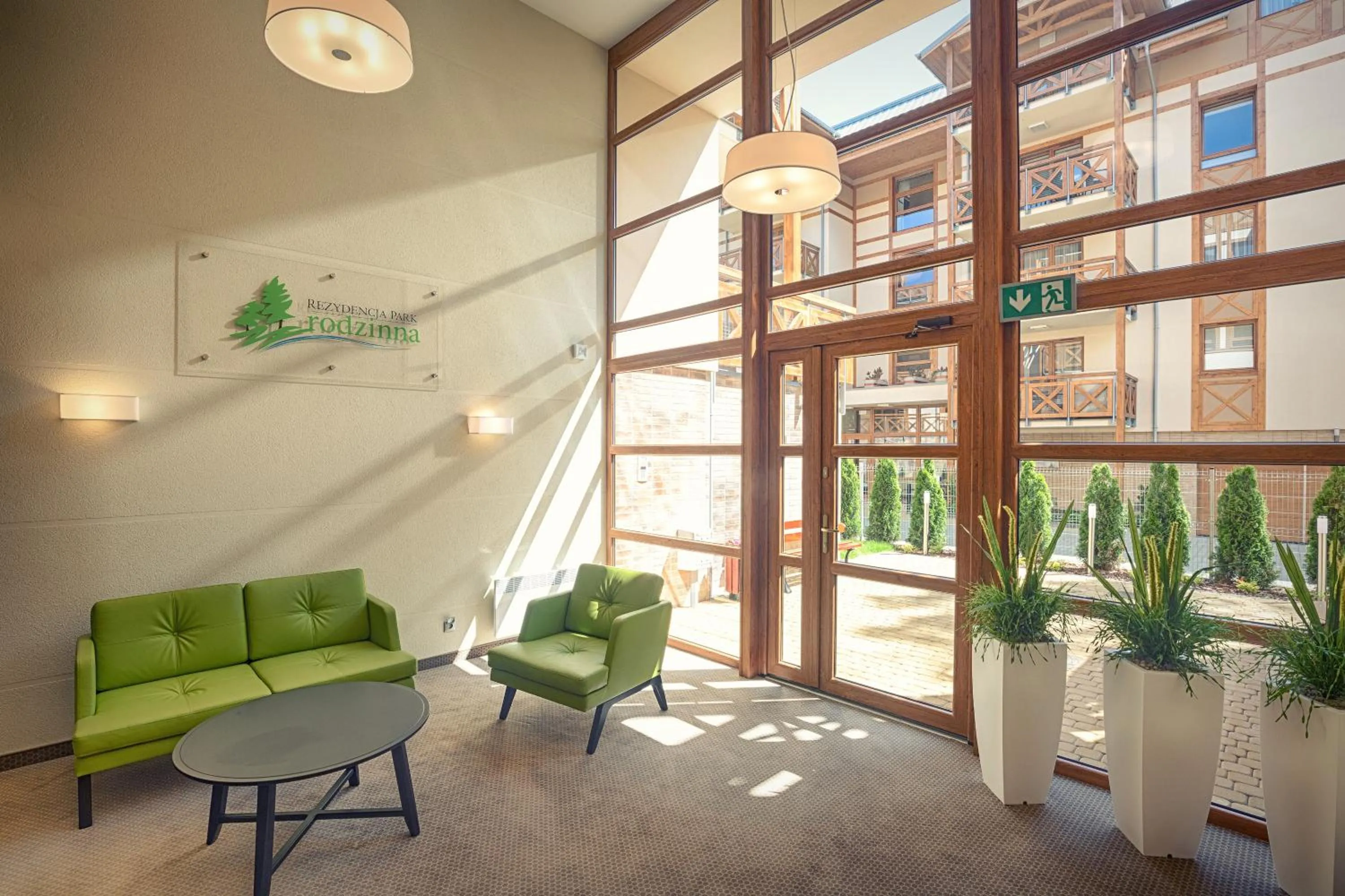 Lobby or reception in Sosnowe Tarasy