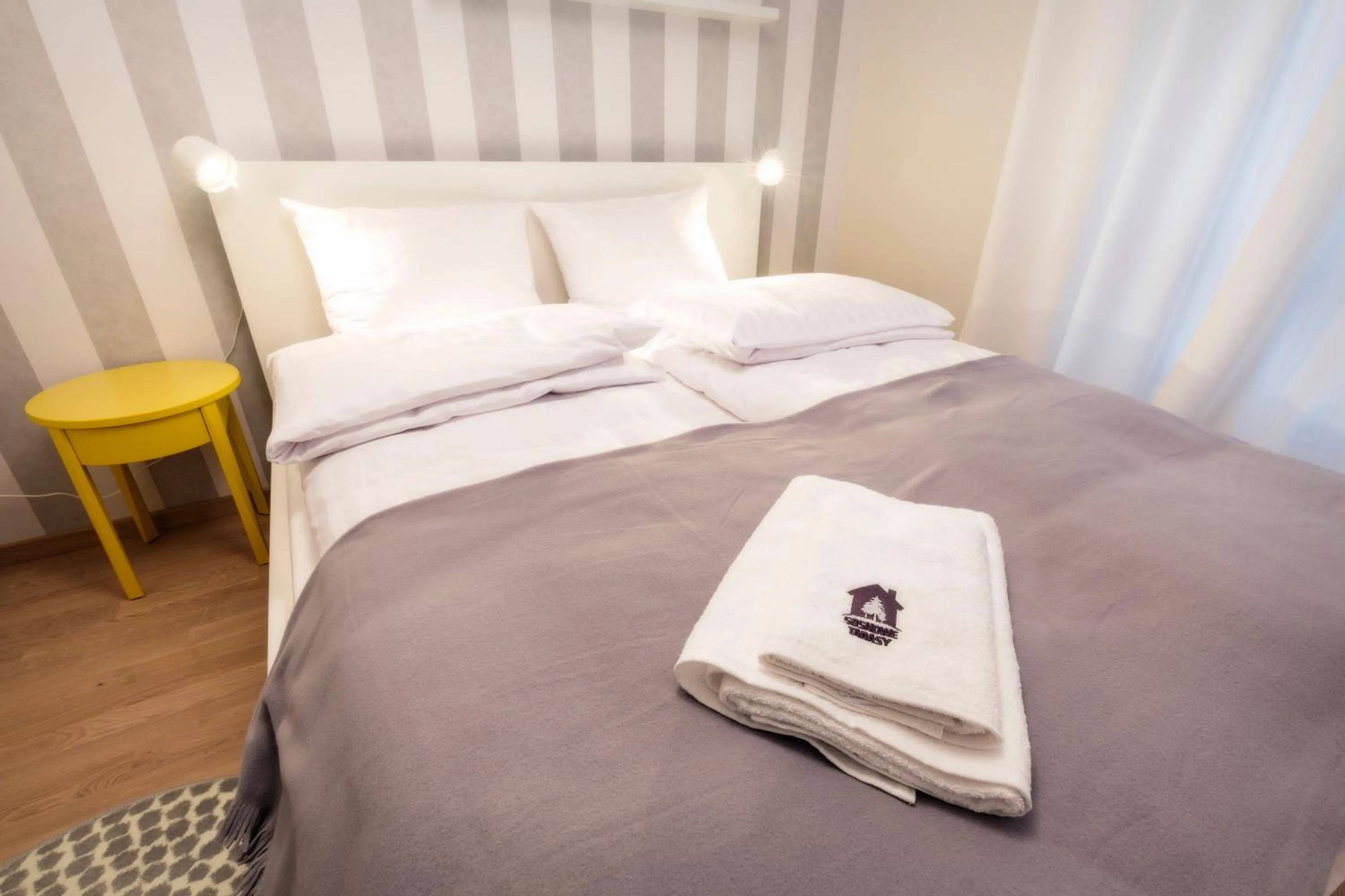 Bedroom, Bed in Sosnowe Tarasy