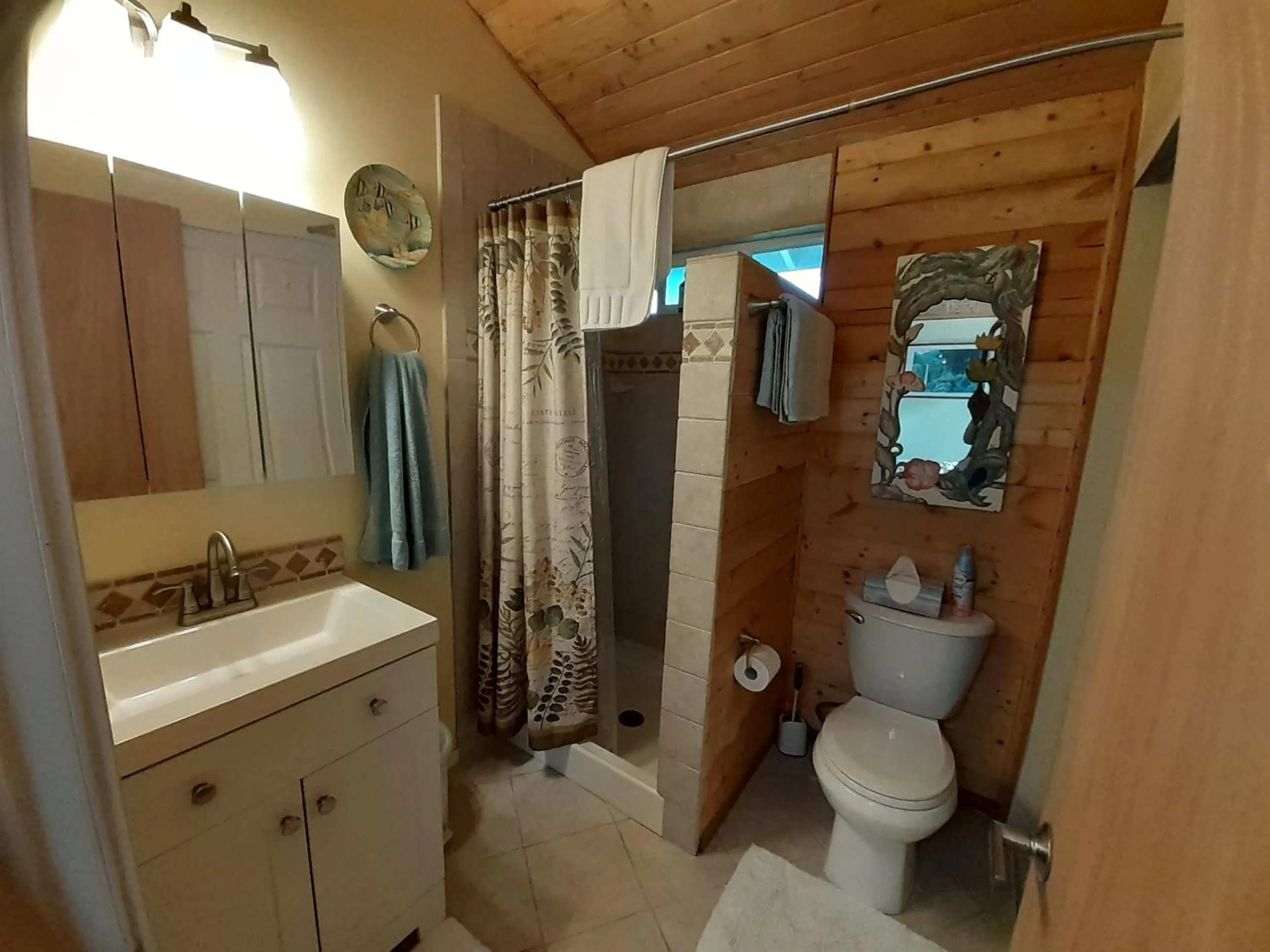 Bathroom in Paradise Cottage at Anthurium Hale