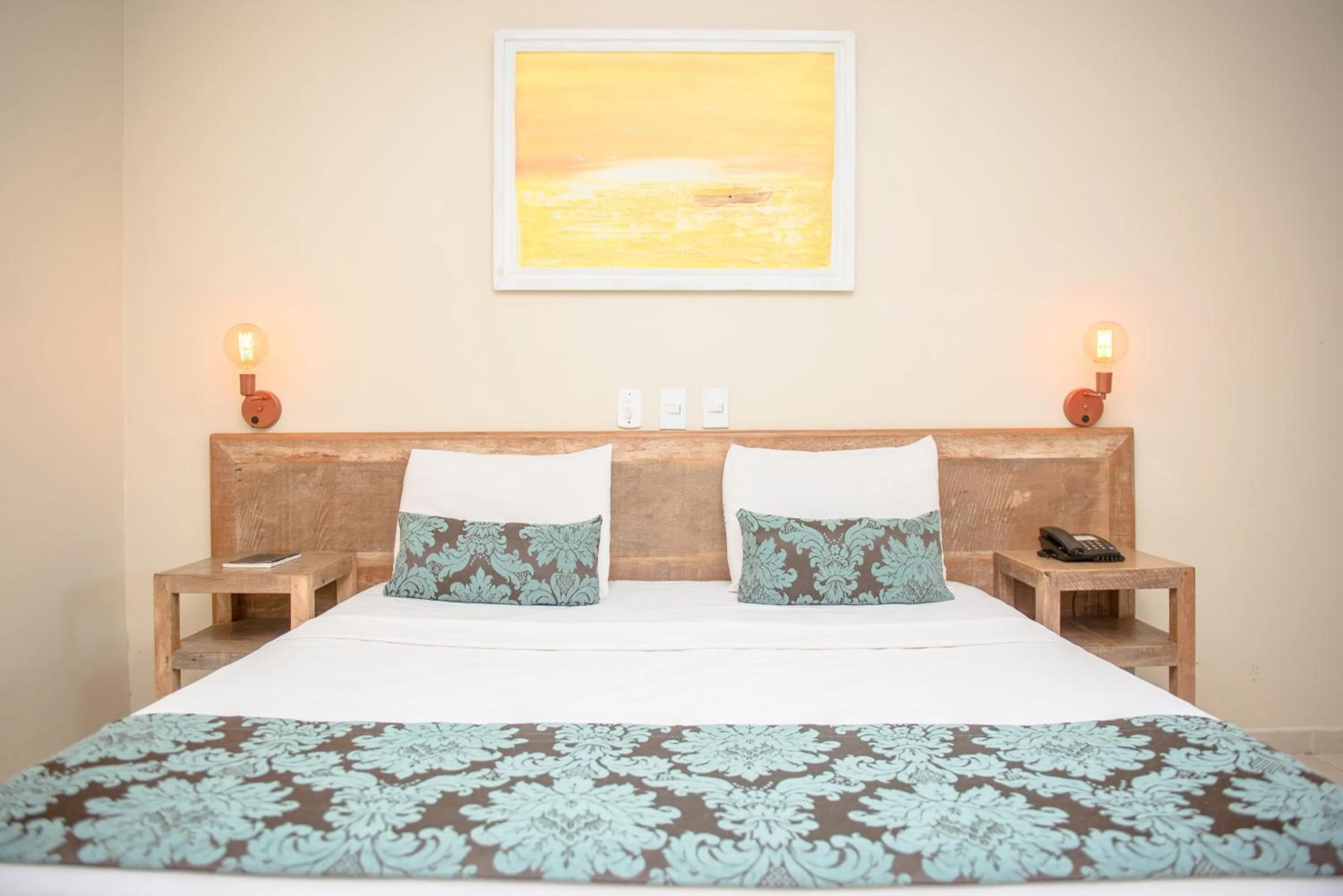 Bed in Hotel Don Quijote Búzios