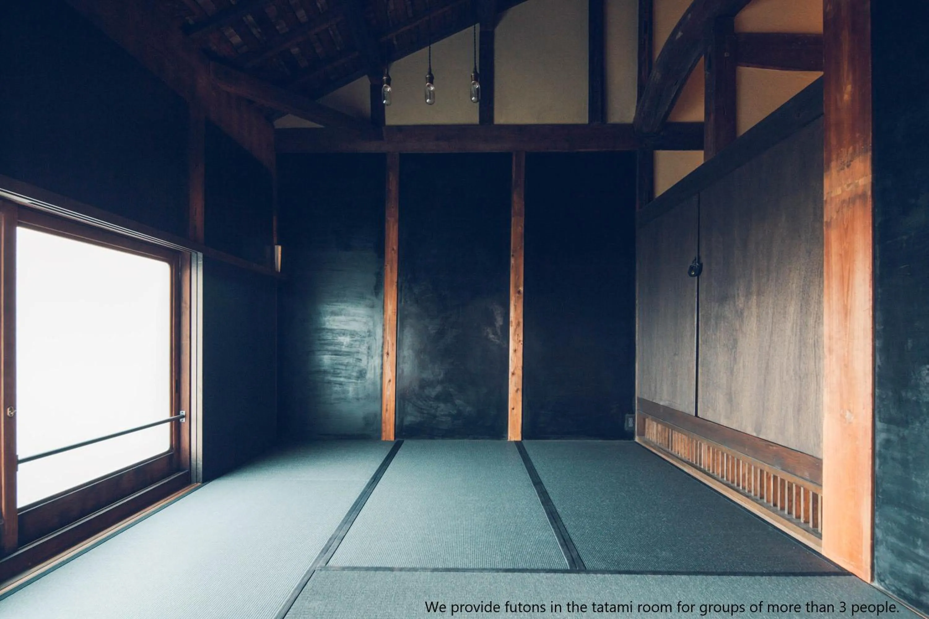 Bedroom in Tsukihi House Kyoto