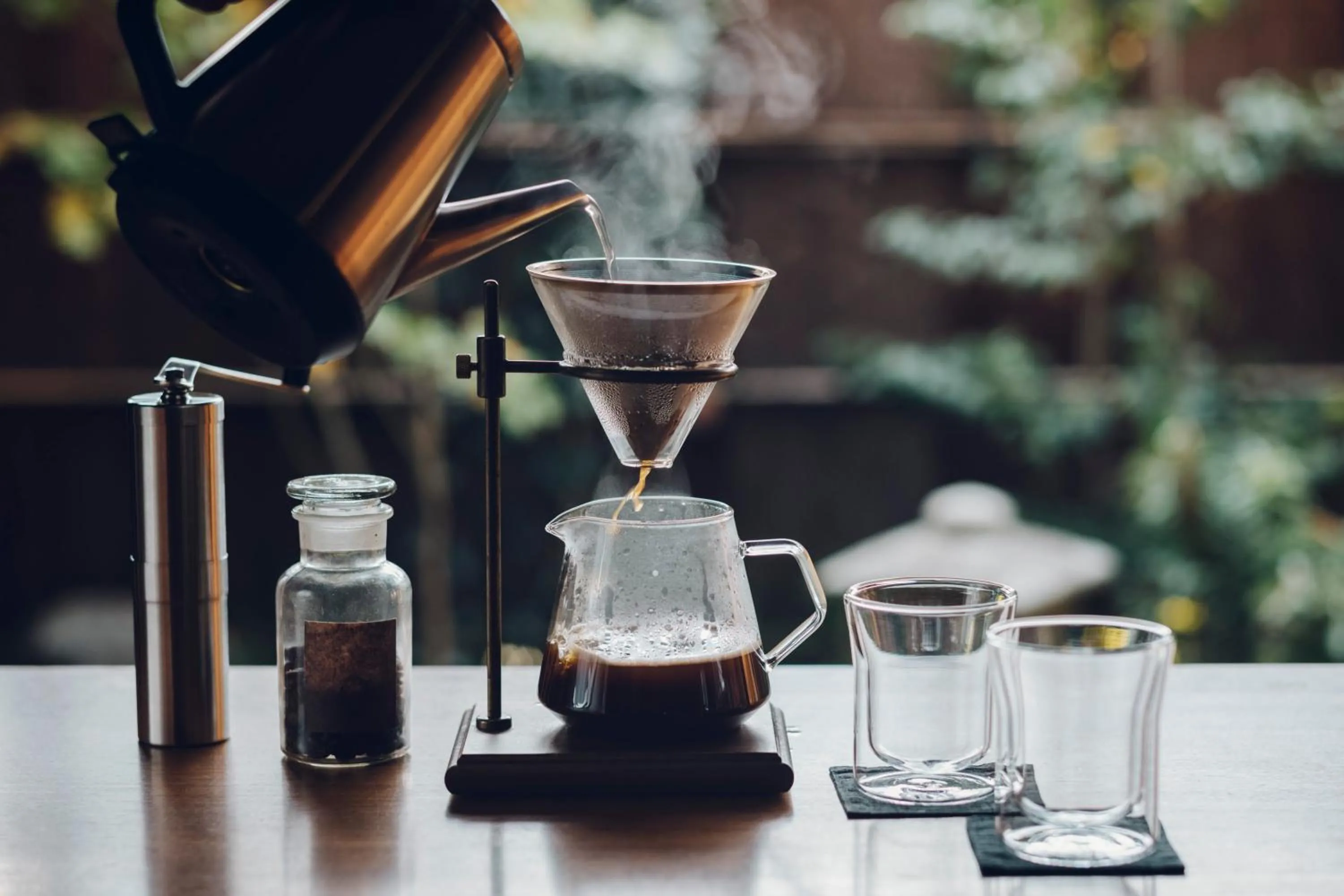Coffee/tea facilities in Tsukihi House Kyoto