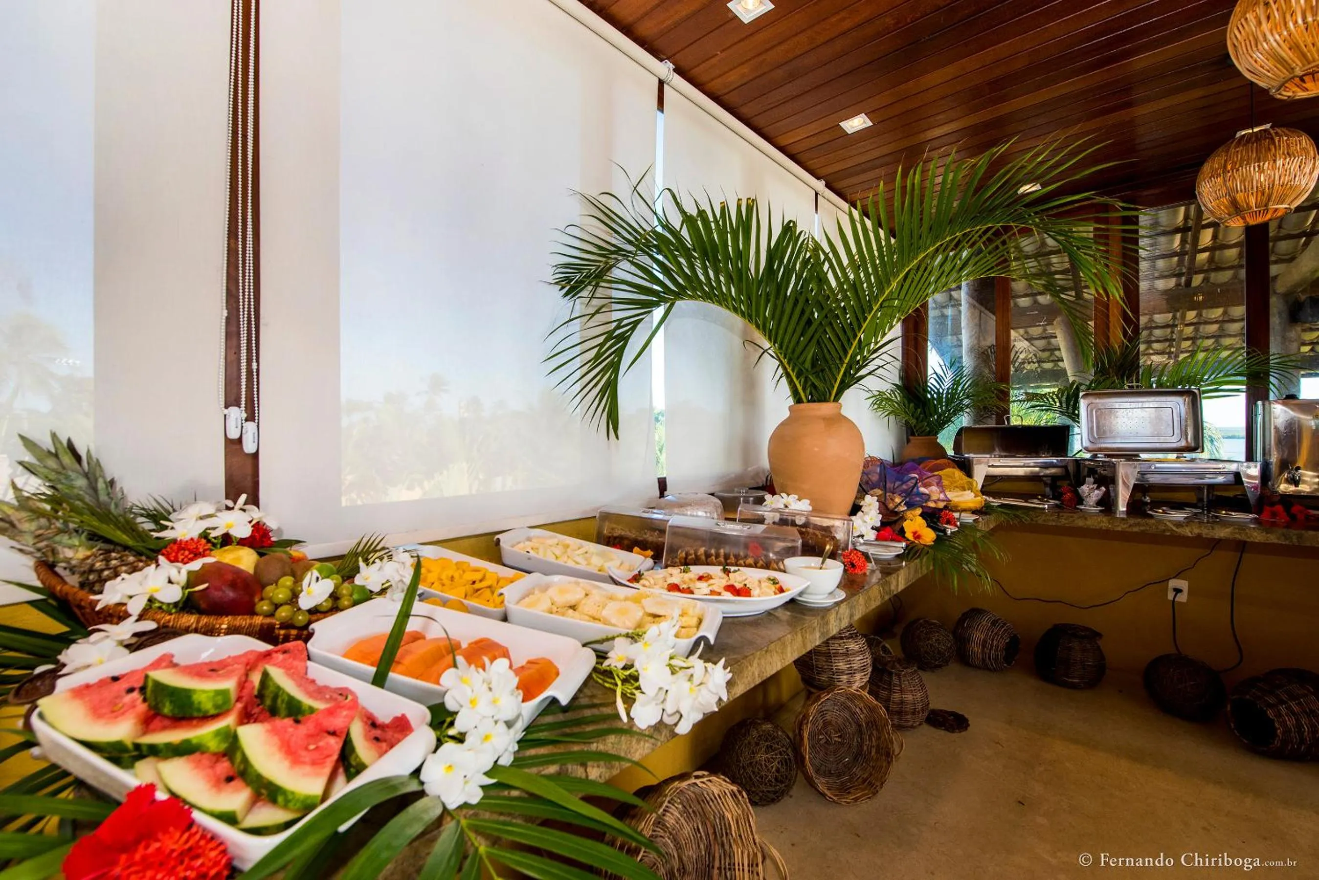 Buffet breakfast in Pipa Lagoa Hotel