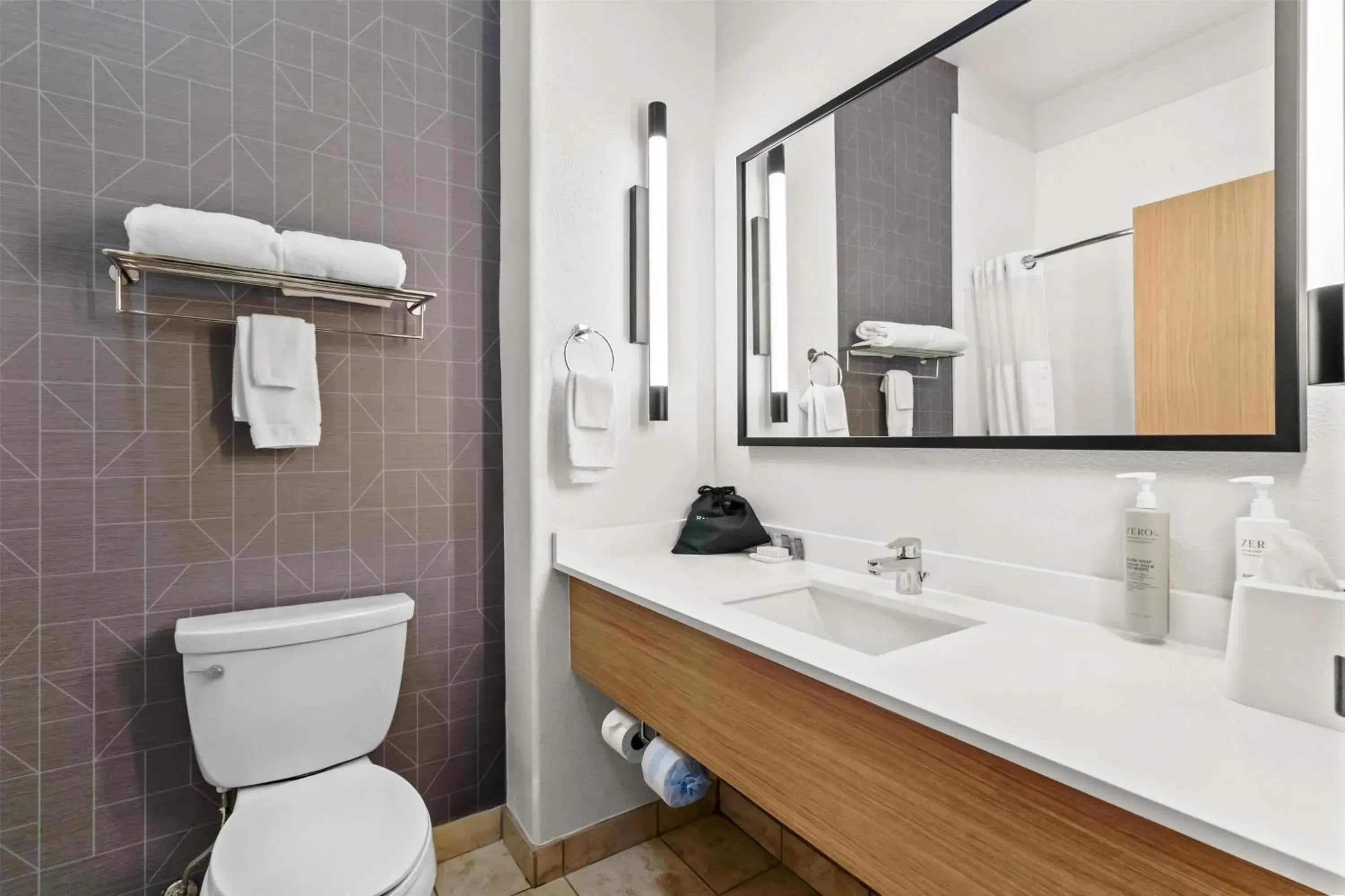 Bathroom in Spark By Hilton Houston Hobby Airport Bathroom in Spark By Hilton Houston Hobby Airport