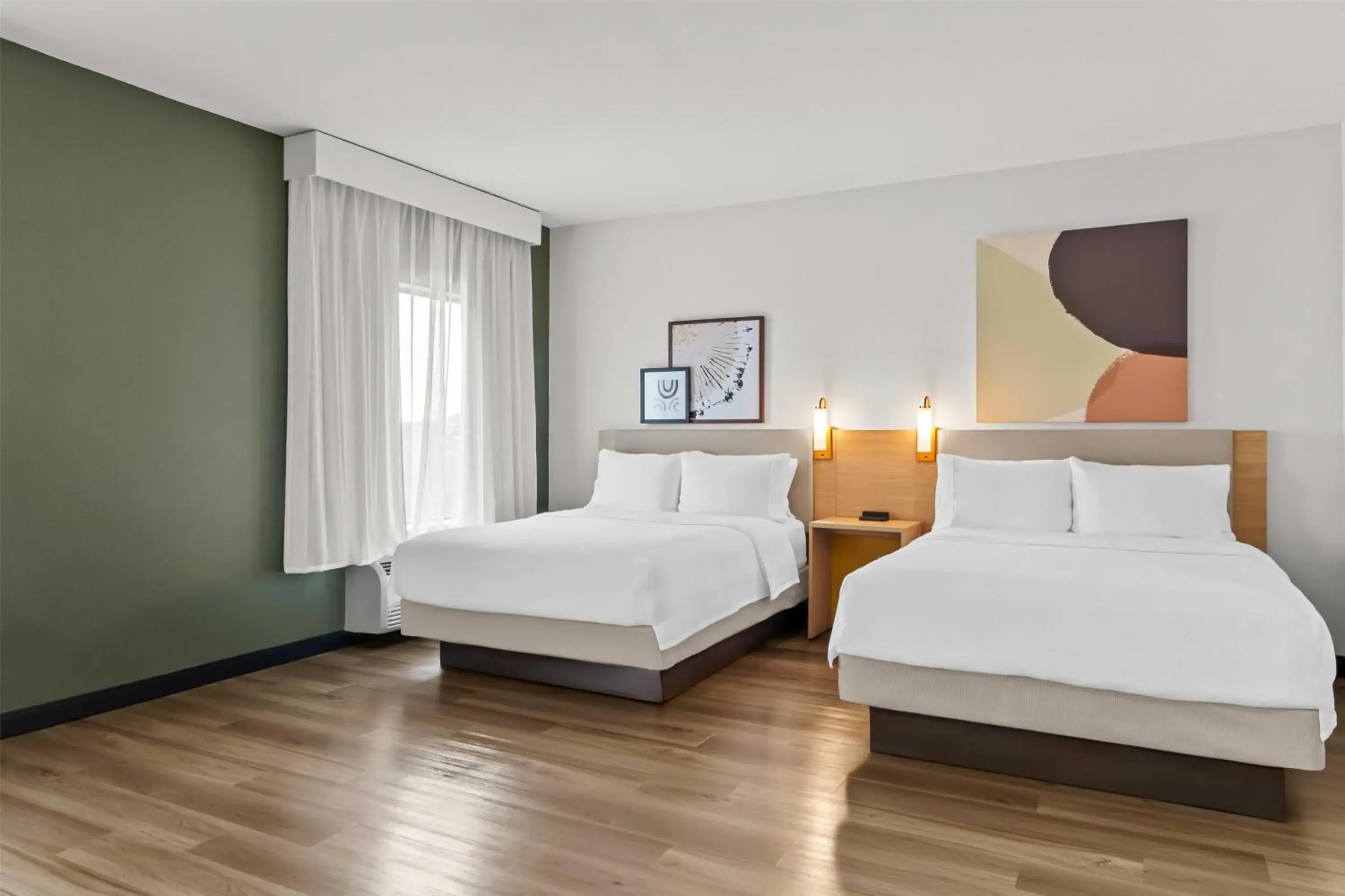 Queen Room with Two Queen Beds and Roll-In Shower - Disability Access in Spark By Hilton Houston Hobby Airport Queen Room with Two Queen Beds and Roll-In Shower - Disability Access in Spark By Hilton Houston Hobby Airport