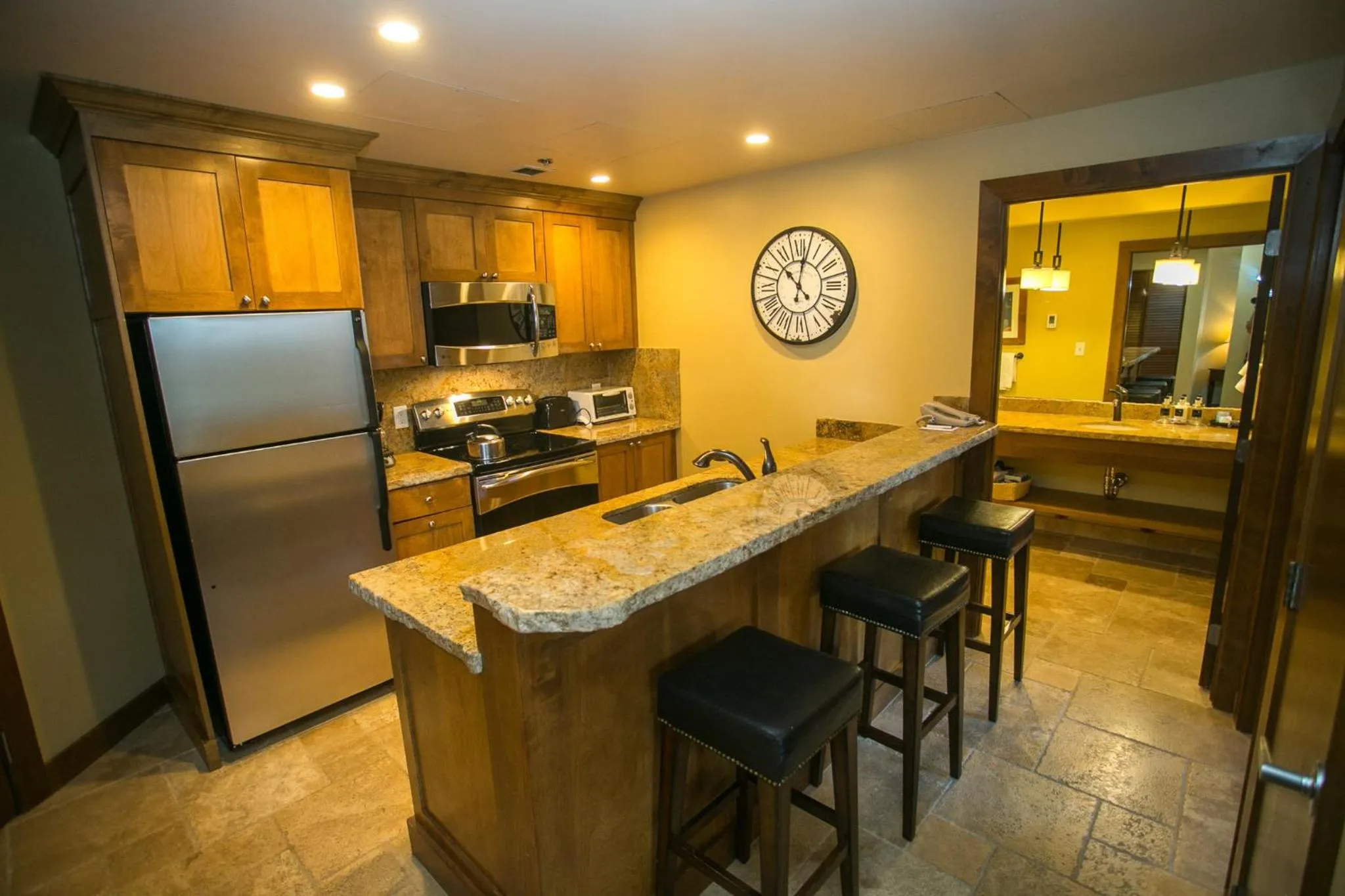 Communal kitchen in Sundial Lodge by Park City - Canyons Village