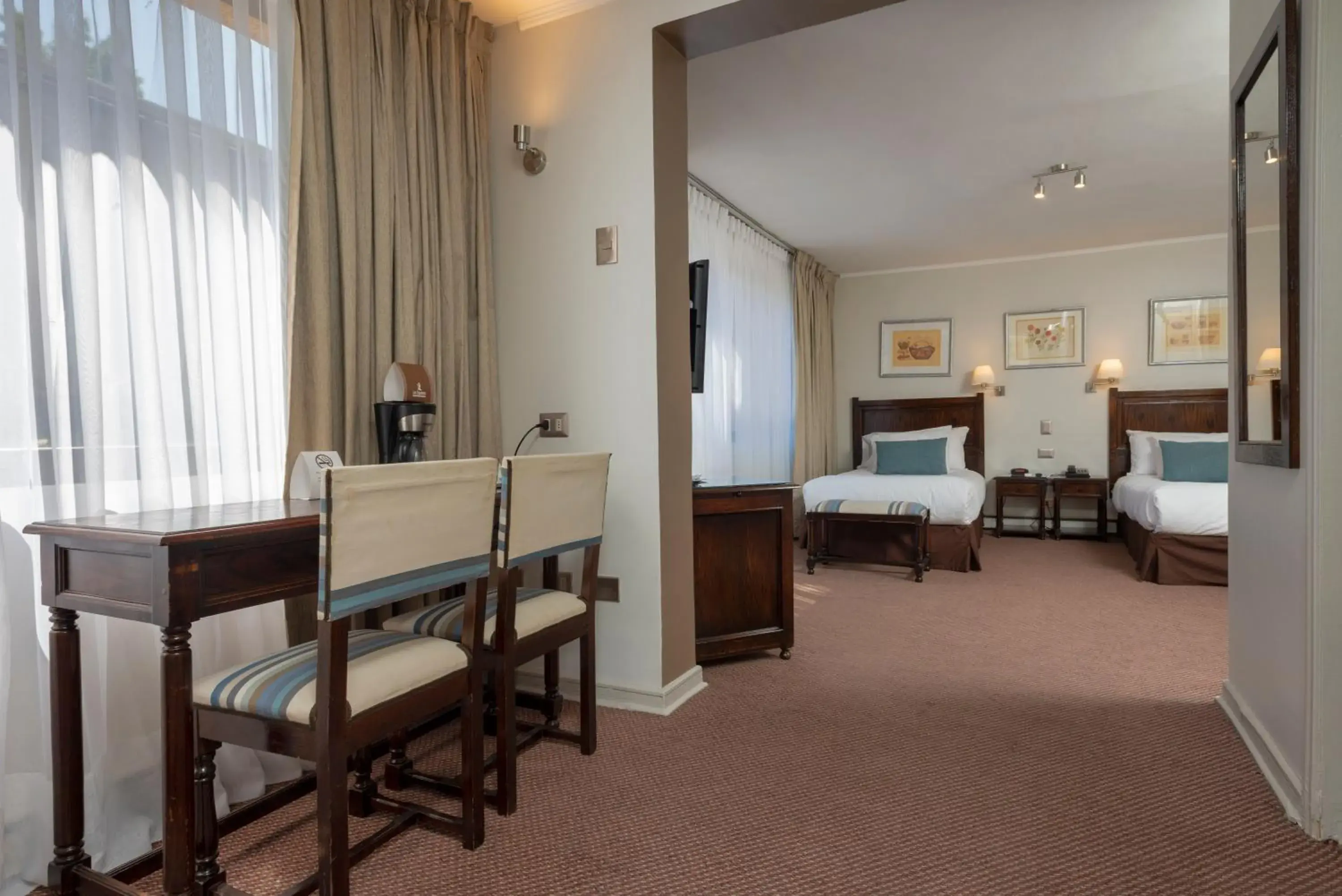 Living room, Bed in Teclados Hotel Living room, Bed in Teclados Hotel