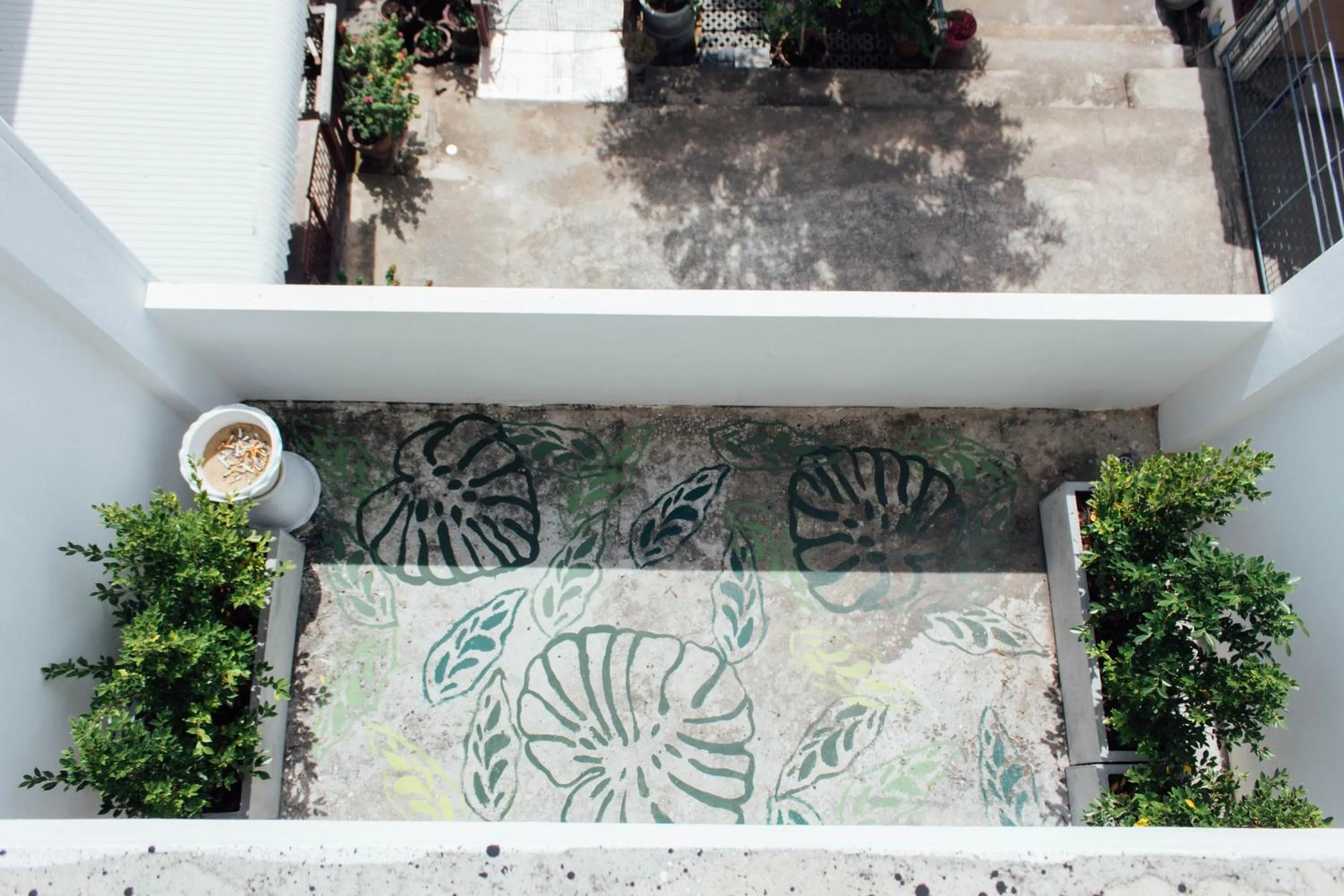 Patio in 11:11 Hostel