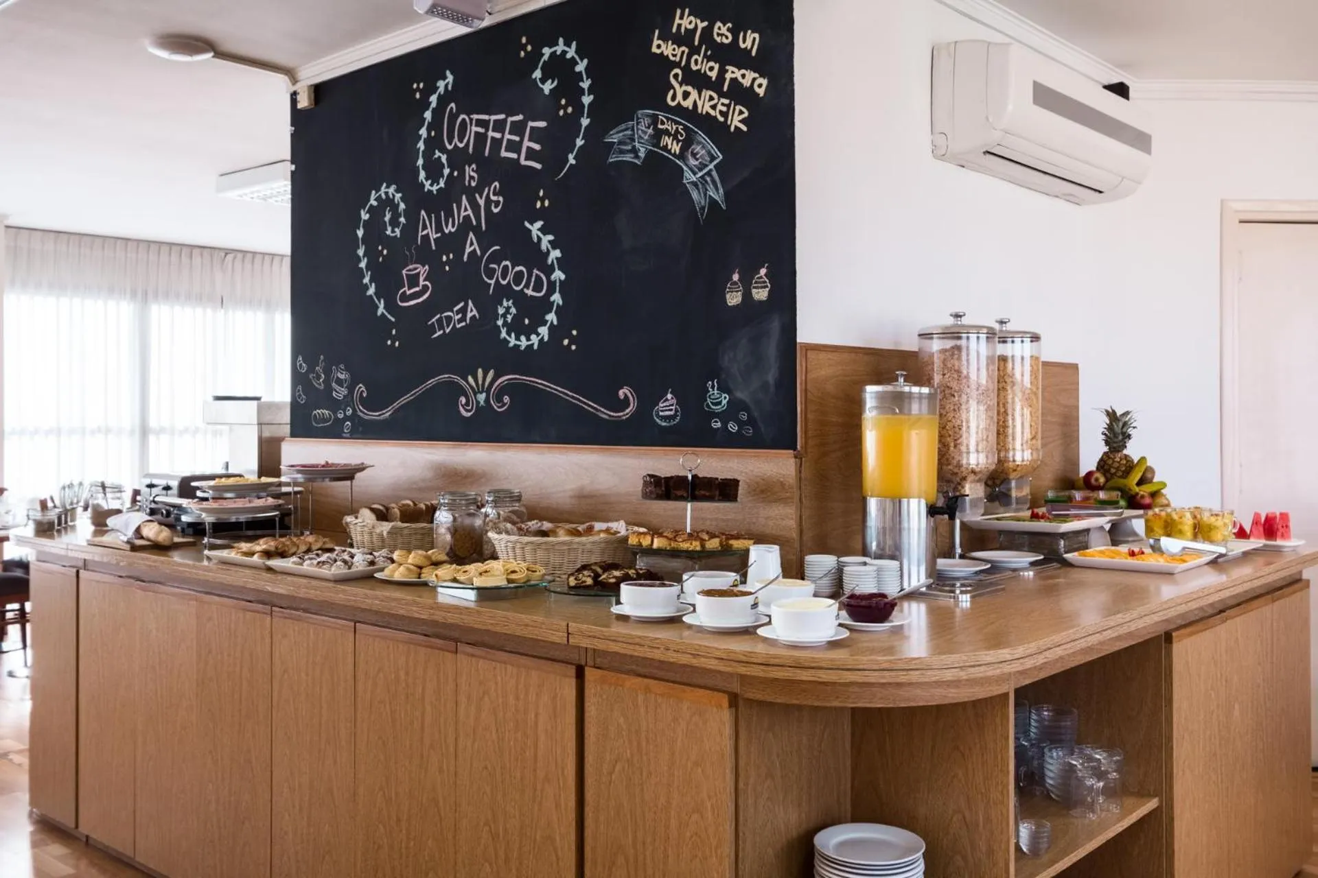 Buffet breakfast in Days Inn by Wyndham Montevideo