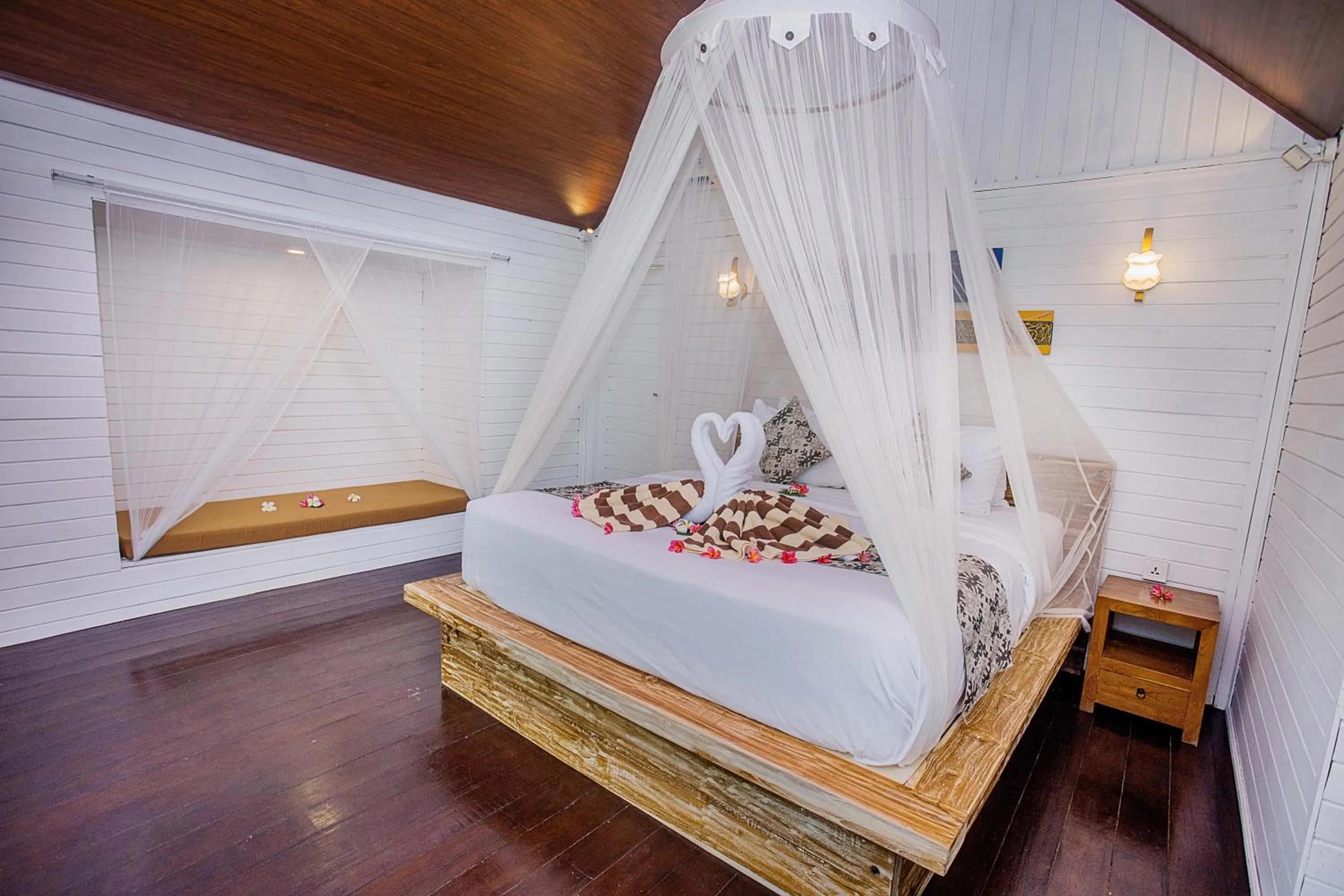 Bed in Sanghyang Bay Villas