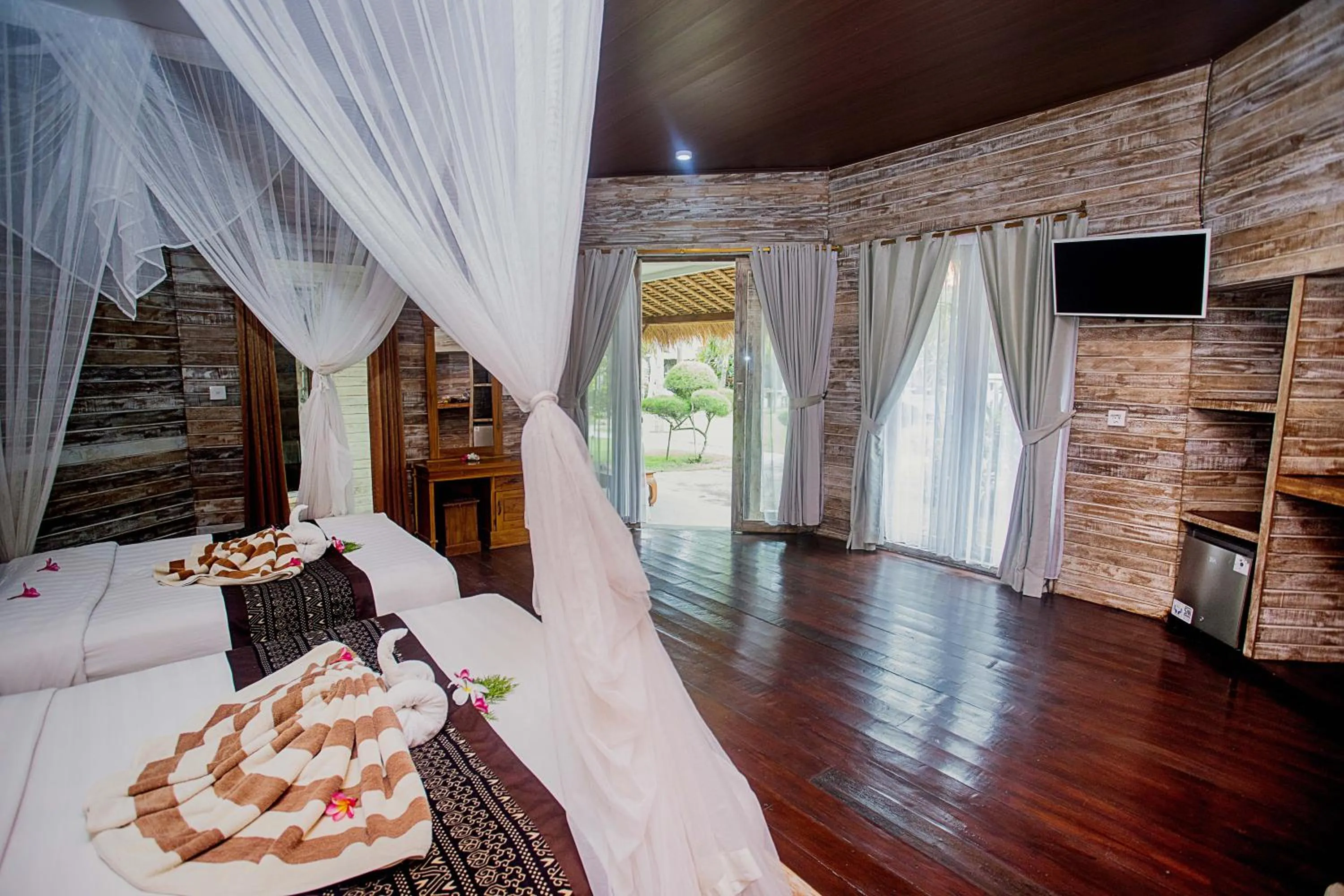 Bed in Sanghyang Bay Villas