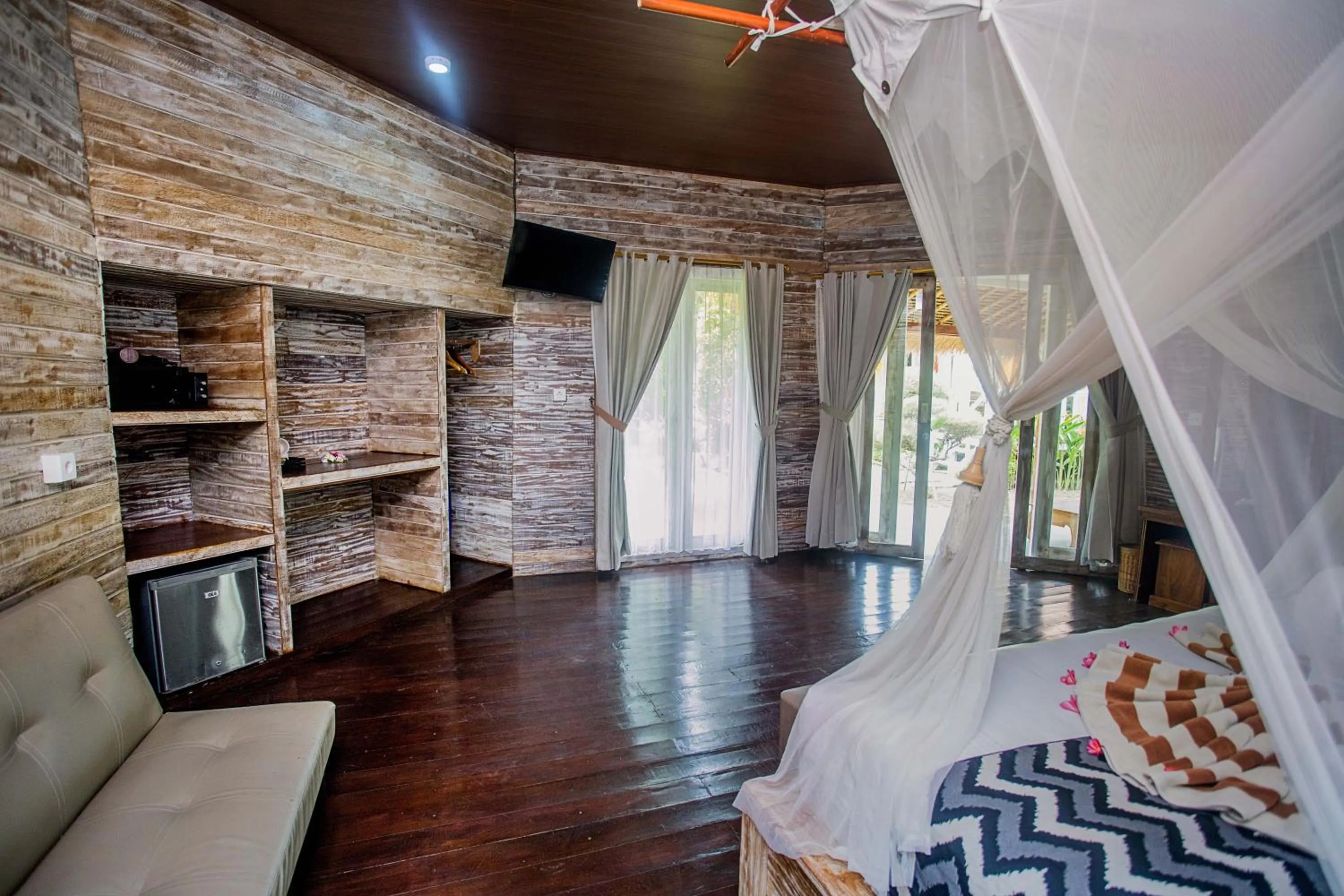 Bed in Sanghyang Bay Villas