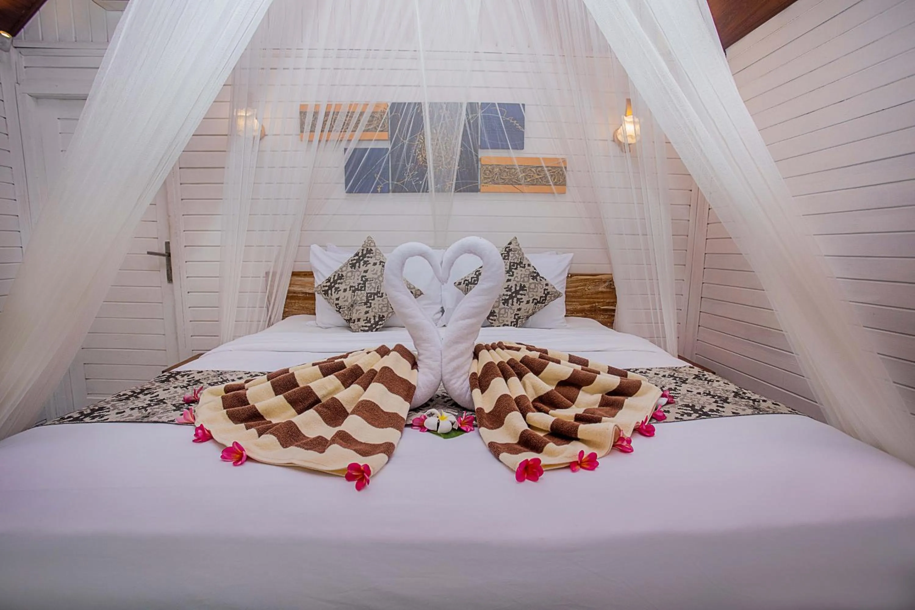 Bed in Sanghyang Bay Villas
