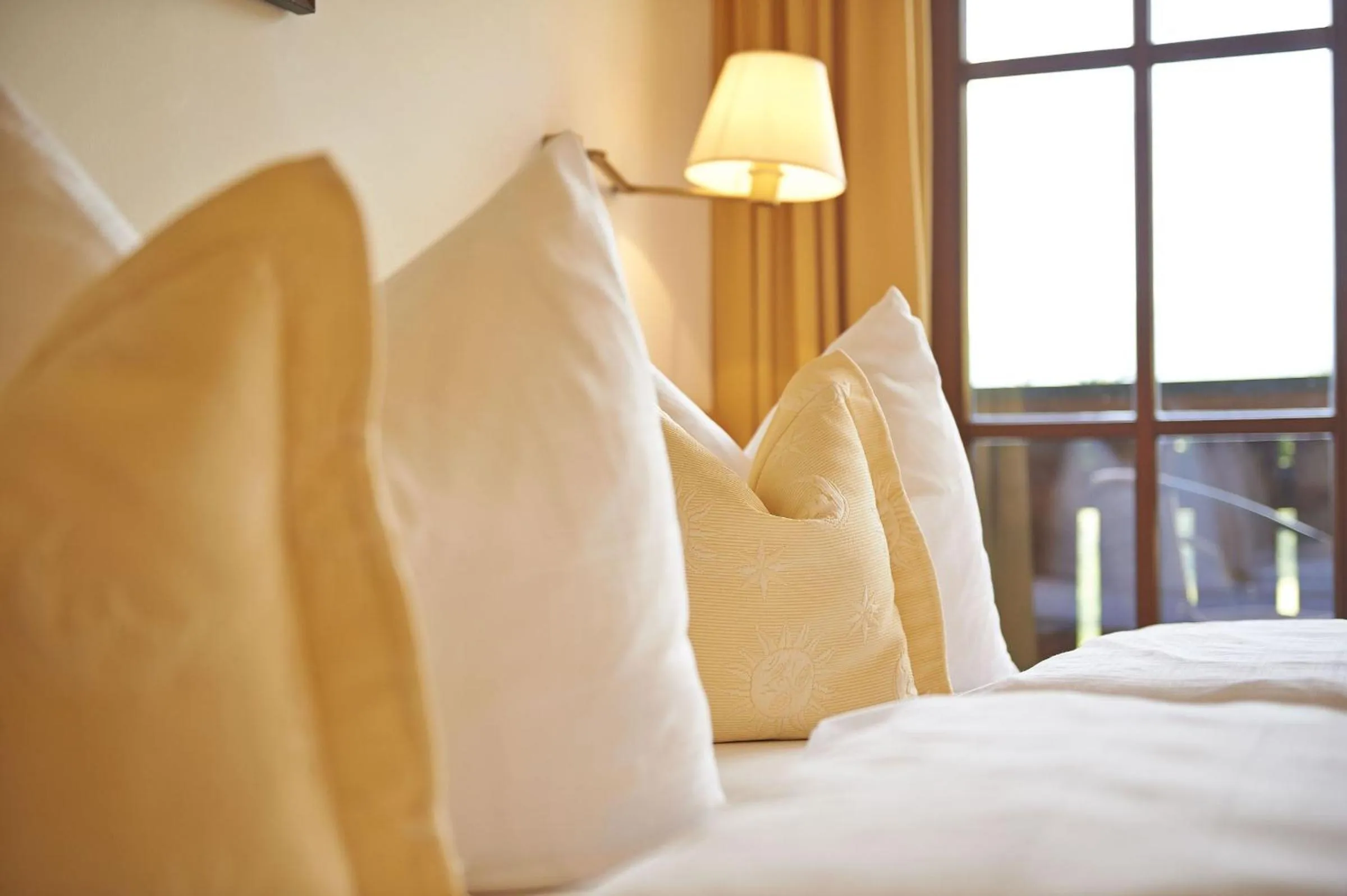 Decorative detail, Bed in AlpenOase Sonnhof